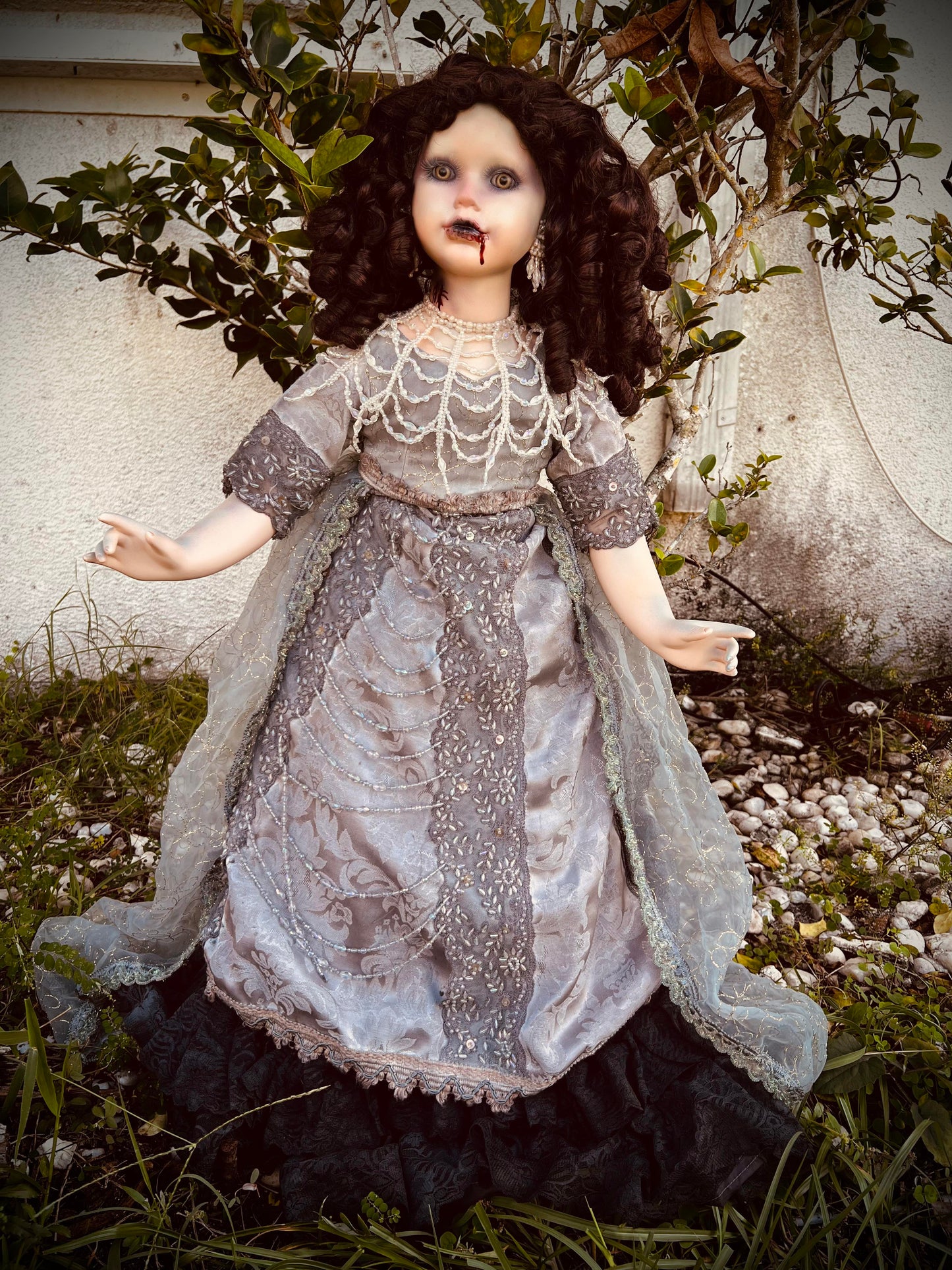 Meet Vanessa 33" Doll Porcelain Witchy Creepy Haunted Spirit Infected Scary Poltergeist Spooky Vampire Possessed Fall Gothic Positive Energy