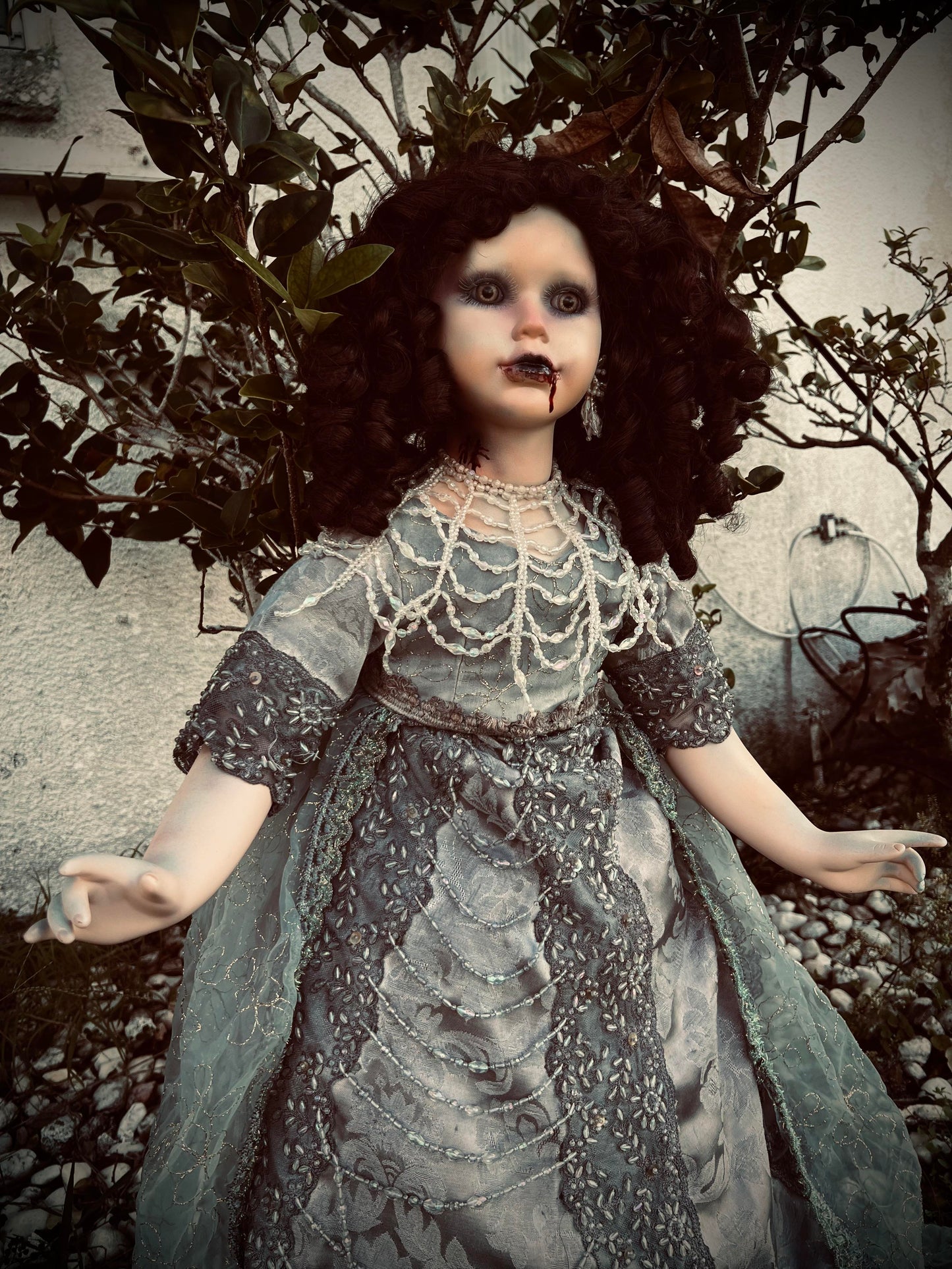 Meet Vanessa 33" Doll Porcelain Witchy Creepy Haunted Spirit Infected Scary Poltergeist Spooky Vampire Possessed Fall Gothic Positive Energy