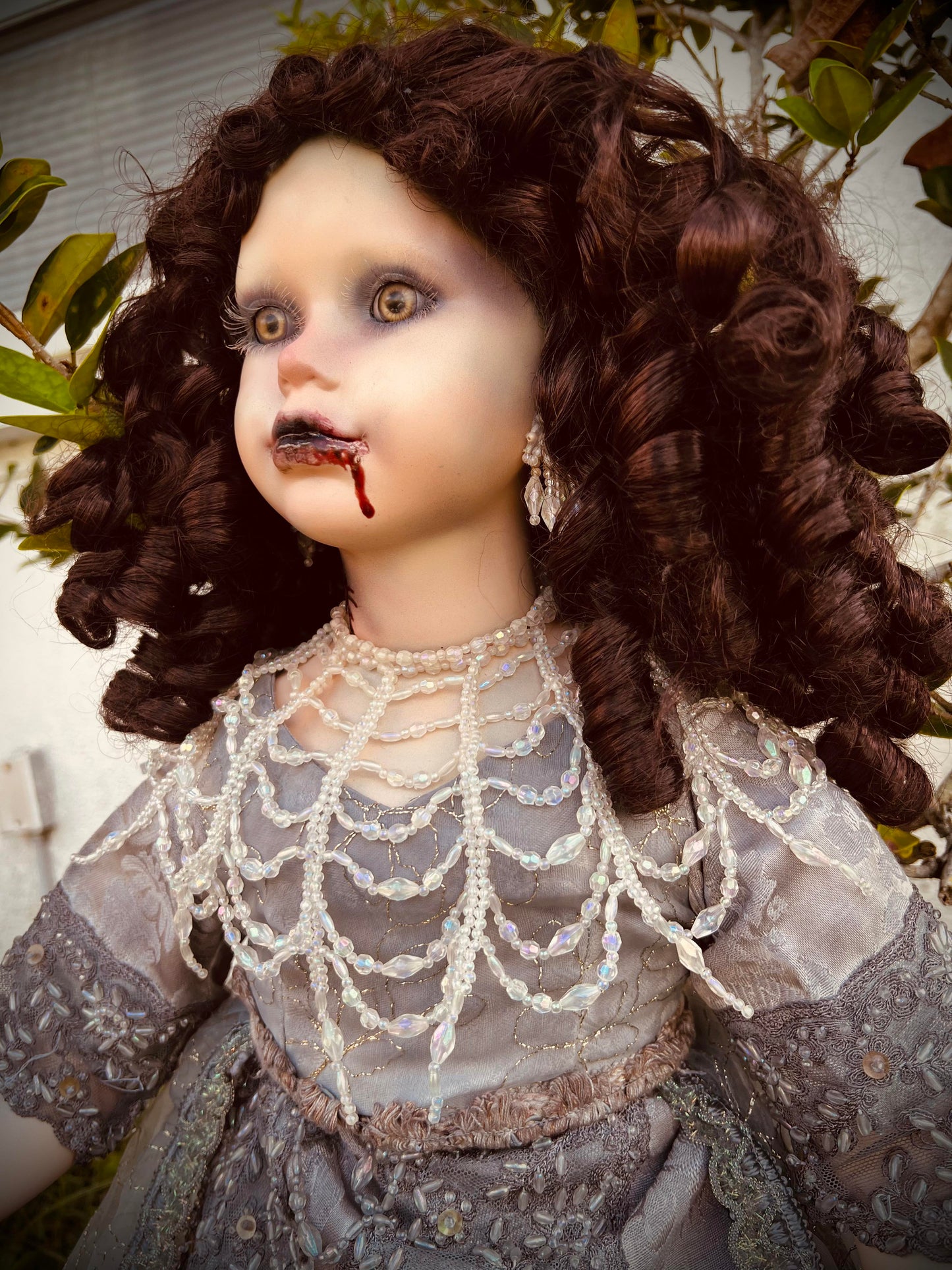 Meet Vanessa 33" Doll Porcelain Witchy Creepy Haunted Spirit Infected Scary Poltergeist Spooky Vampire Possessed Fall Gothic Positive Energy