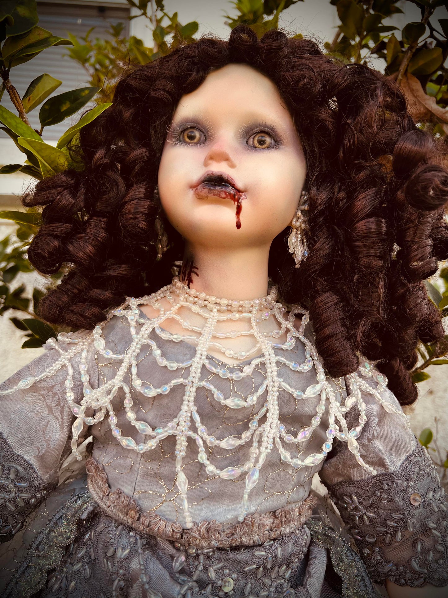 Meet Vanessa 33" Doll Porcelain Witchy Creepy Haunted Spirit Infected Scary Poltergeist Spooky Vampire Possessed Fall Gothic Positive Energy