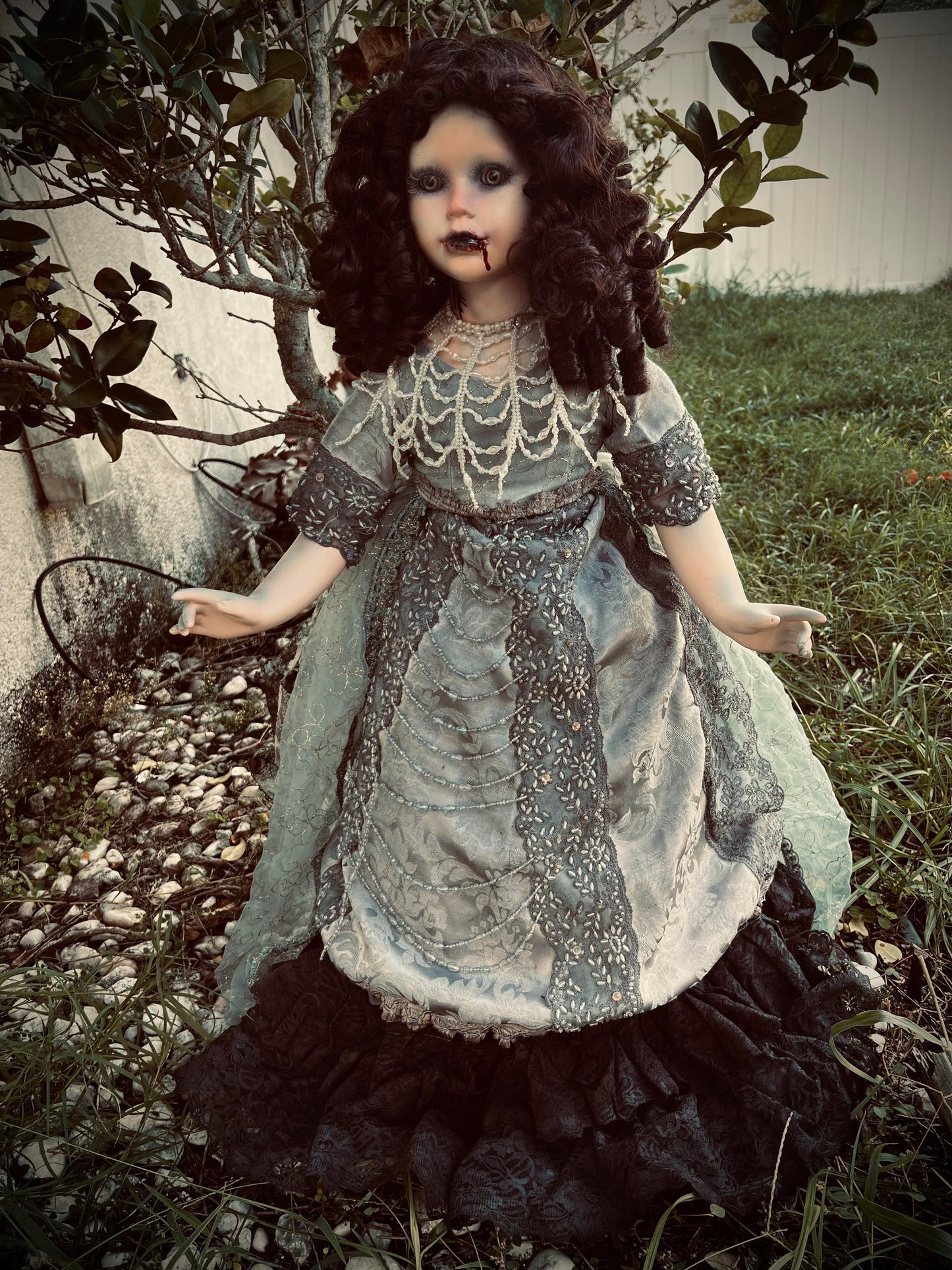 Meet Vanessa 33" Doll Porcelain Witchy Creepy Haunted Spirit Infected Scary Poltergeist Spooky Vampire Possessed Fall Gothic Positive Energy