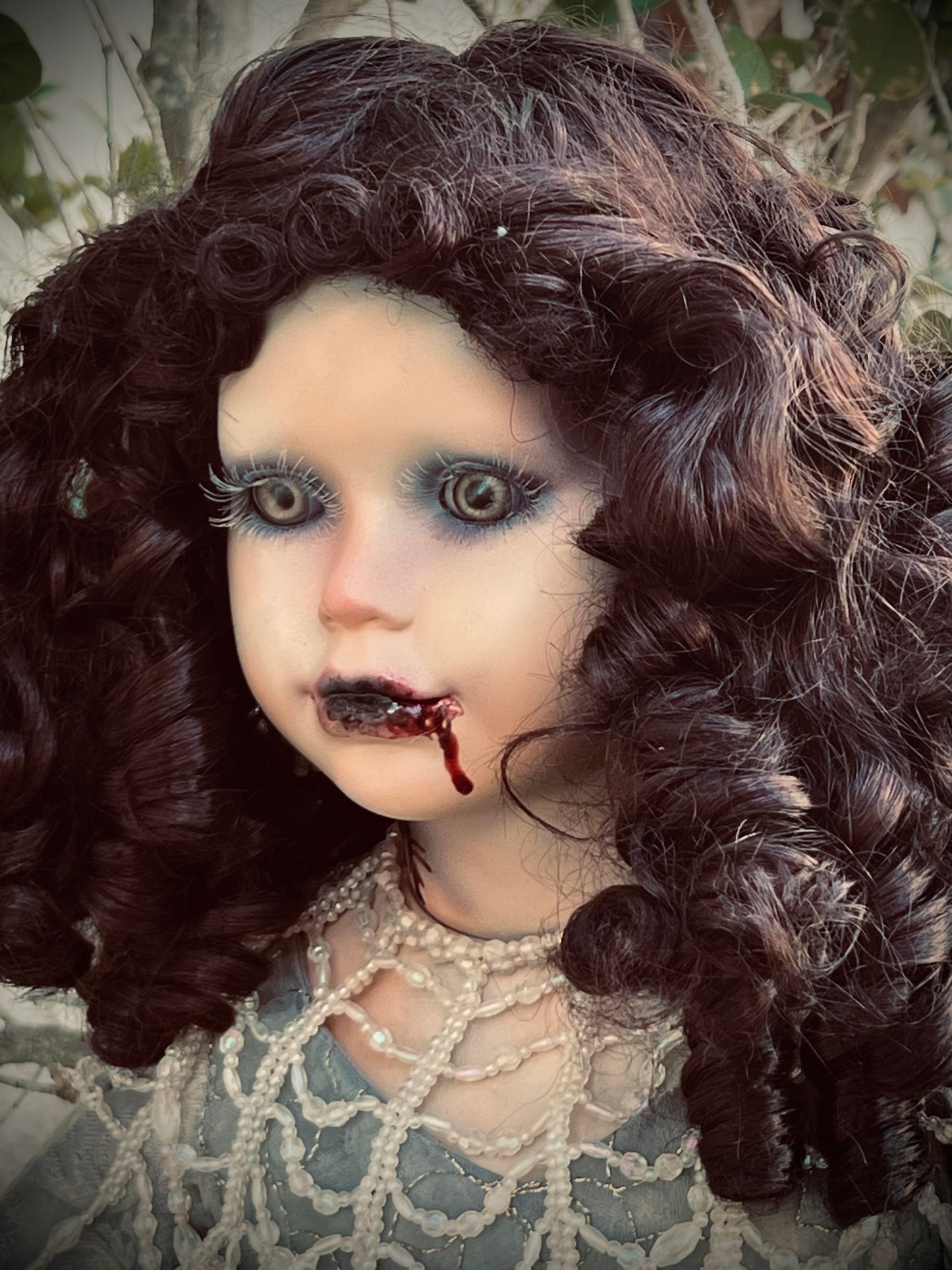 Meet Vanessa 33" Doll Porcelain Witchy Creepy Haunted Spirit Infected Scary Poltergeist Spooky Vampire Possessed Fall Gothic Positive Energy