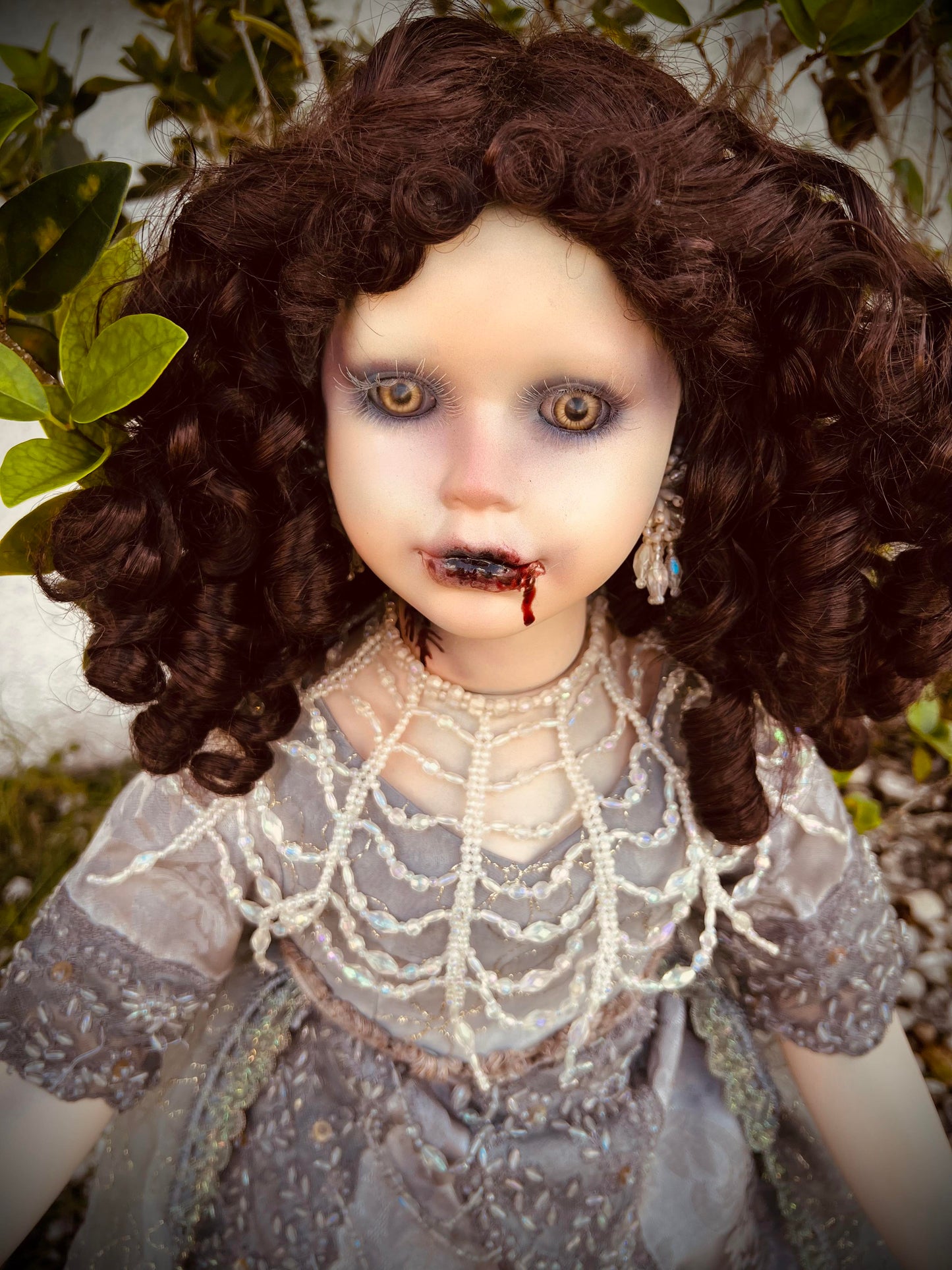 Meet Vanessa 33" Doll Porcelain Witchy Creepy Haunted Spirit Infected Scary Poltergeist Spooky Vampire Possessed Fall Gothic Positive Energy