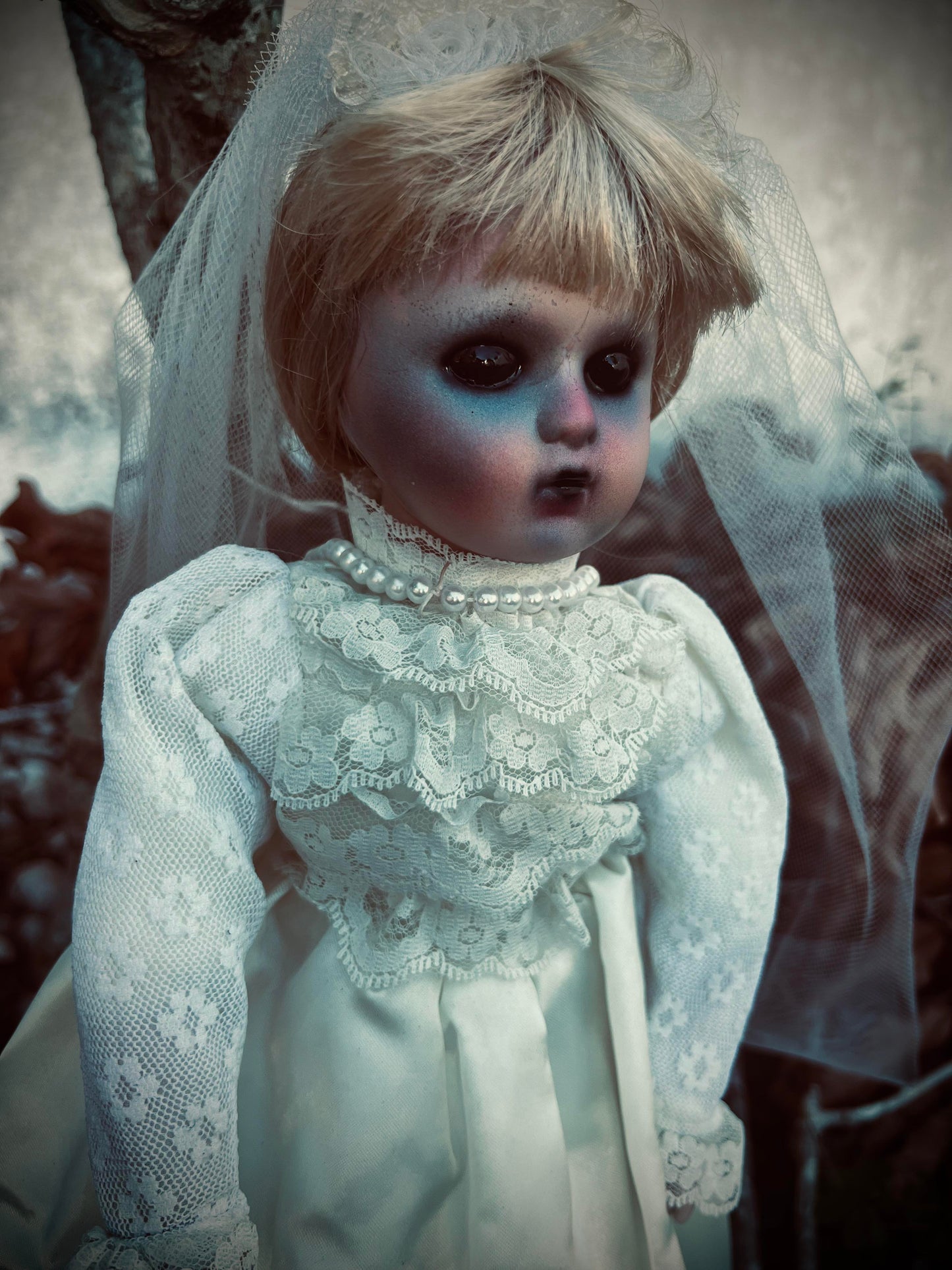 Meet Erma 16" Doll Porcelain Deadly Undead Bride Witchy Creepy Haunted Spirit Infected Scary Poltergeist Spooky Zombie Possessed Gothic