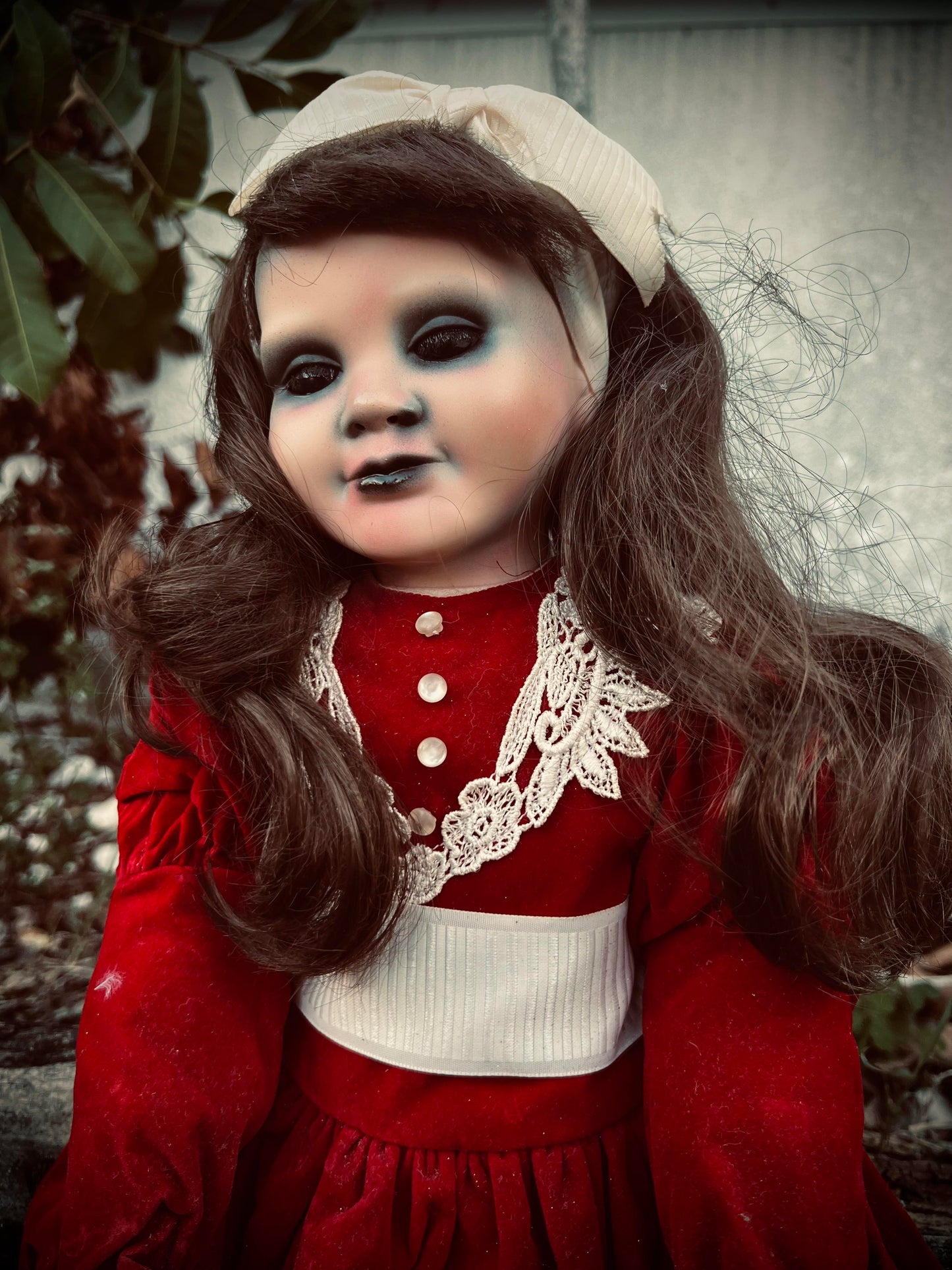 Meet Beatrice 20" Doll Porcelain Witchy Creepy Haunted Spirit Infected Scary Spooky Zombie Possessed Fall Gothic Positive Energy