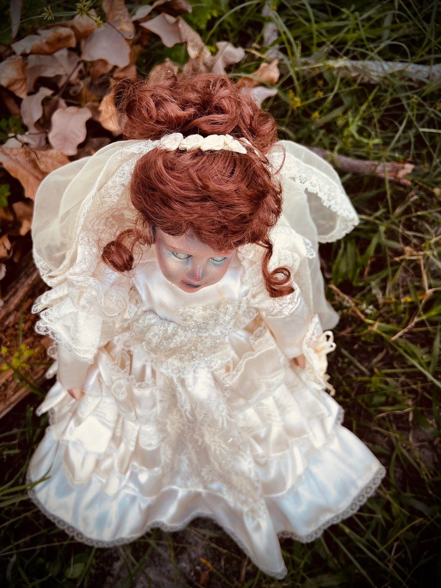 Meet Eleanor 18" Doll Porcelain Deadly Undead Bride Witchy Creepy Haunted Spirit Infected Scary Poltergeist Spooky Zombie Possessed Gothic