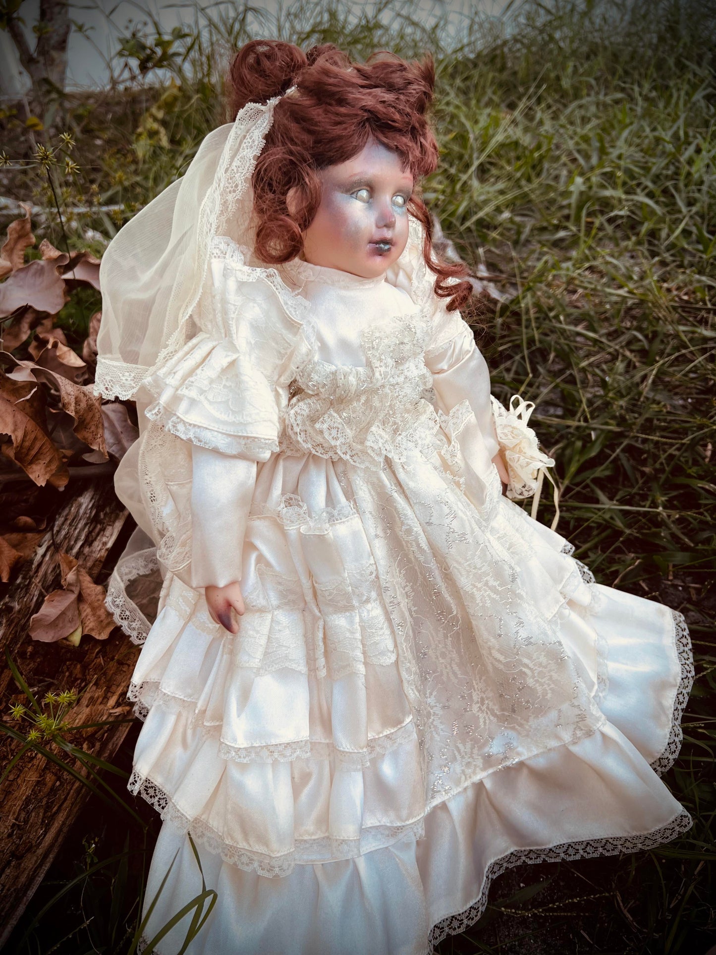 Meet Eleanor 18" Doll Porcelain Deadly Undead Bride Witchy Creepy Haunted Spirit Infected Scary Poltergeist Spooky Zombie Possessed Gothic