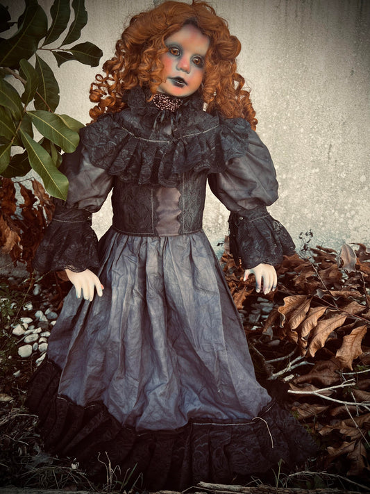 Meet Edith 31" Doll Porcelain Witchy Creepy Haunted Spirit Infected Scary Poltergeist Spooky Zombie Possessed Fall Gothic Positive Energy