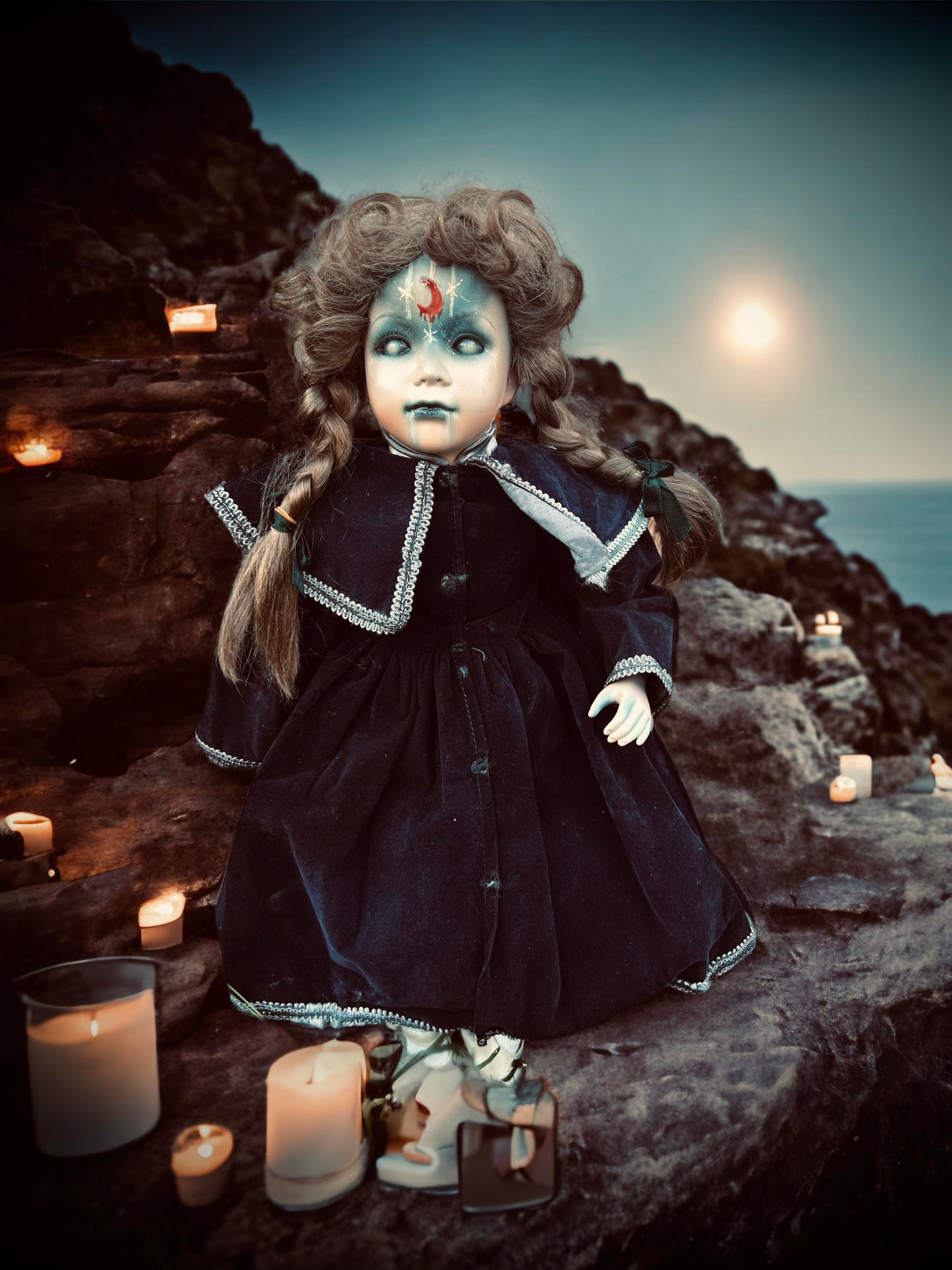 Meet Judith 19" Doll Porcelain Witchy Creepy Haunted Spirit Infected Scary Poltergeist Spooky Possessed Fall Gothic Positive Energy Coven