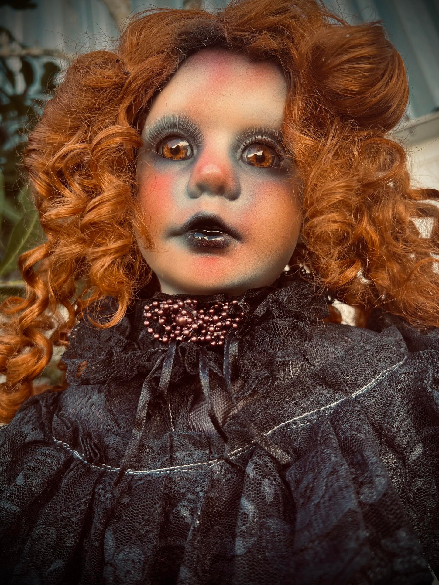 Meet Edith 31" Doll Porcelain Witchy Creepy Haunted Spirit Infected Scary Poltergeist Spooky Zombie Possessed Fall Gothic Positive Energy