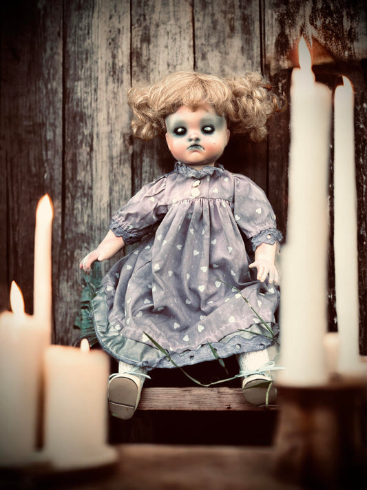 Meet Laurel 18" Doll Porcelain Witchy Creepy Haunted Spirit Infected Scary Spooky Zombie Possessed Fall Gothic Positive Energy