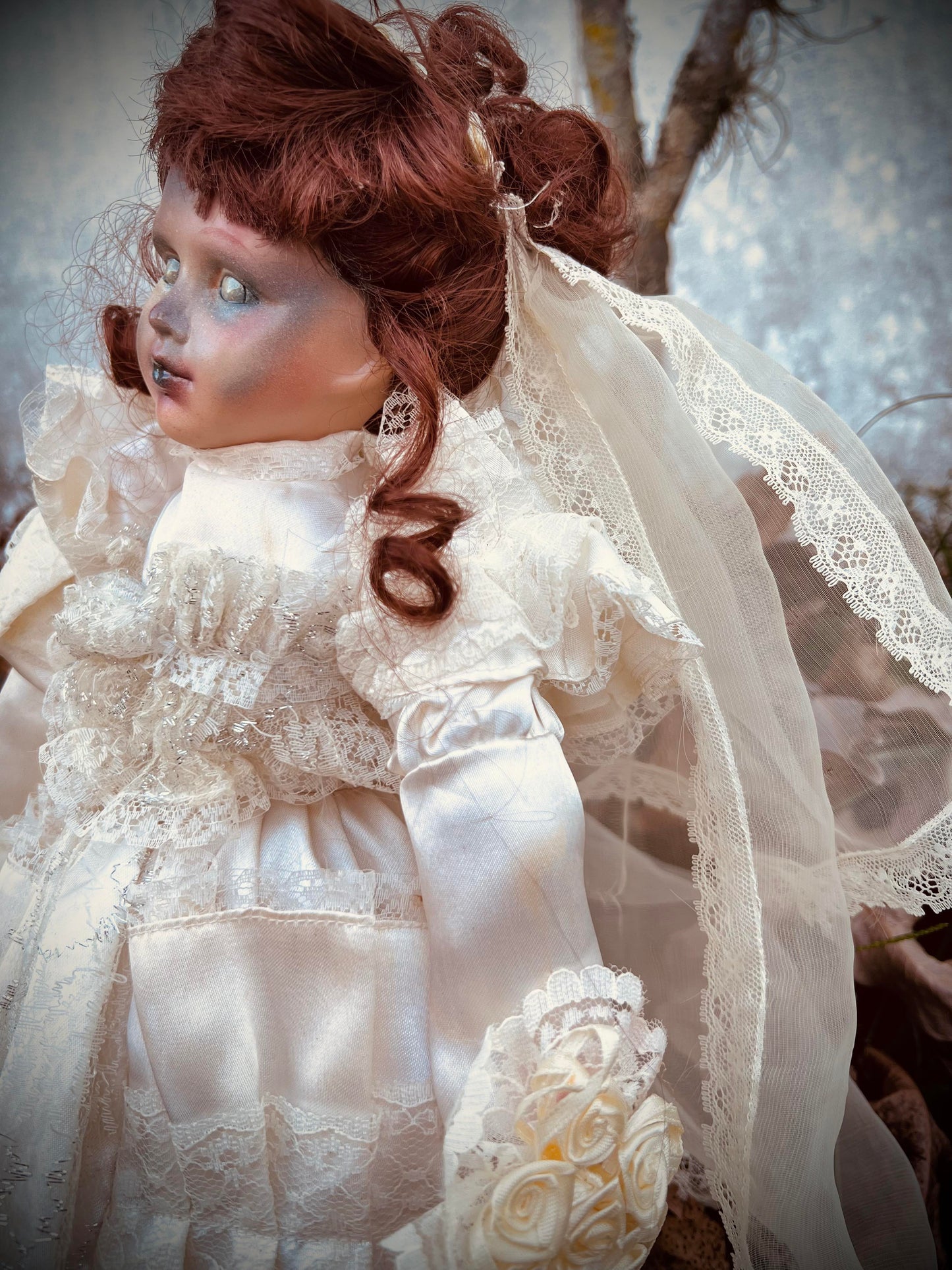 Meet Eleanor 18" Doll Porcelain Deadly Undead Bride Witchy Creepy Haunted Spirit Infected Scary Poltergeist Spooky Zombie Possessed Gothic