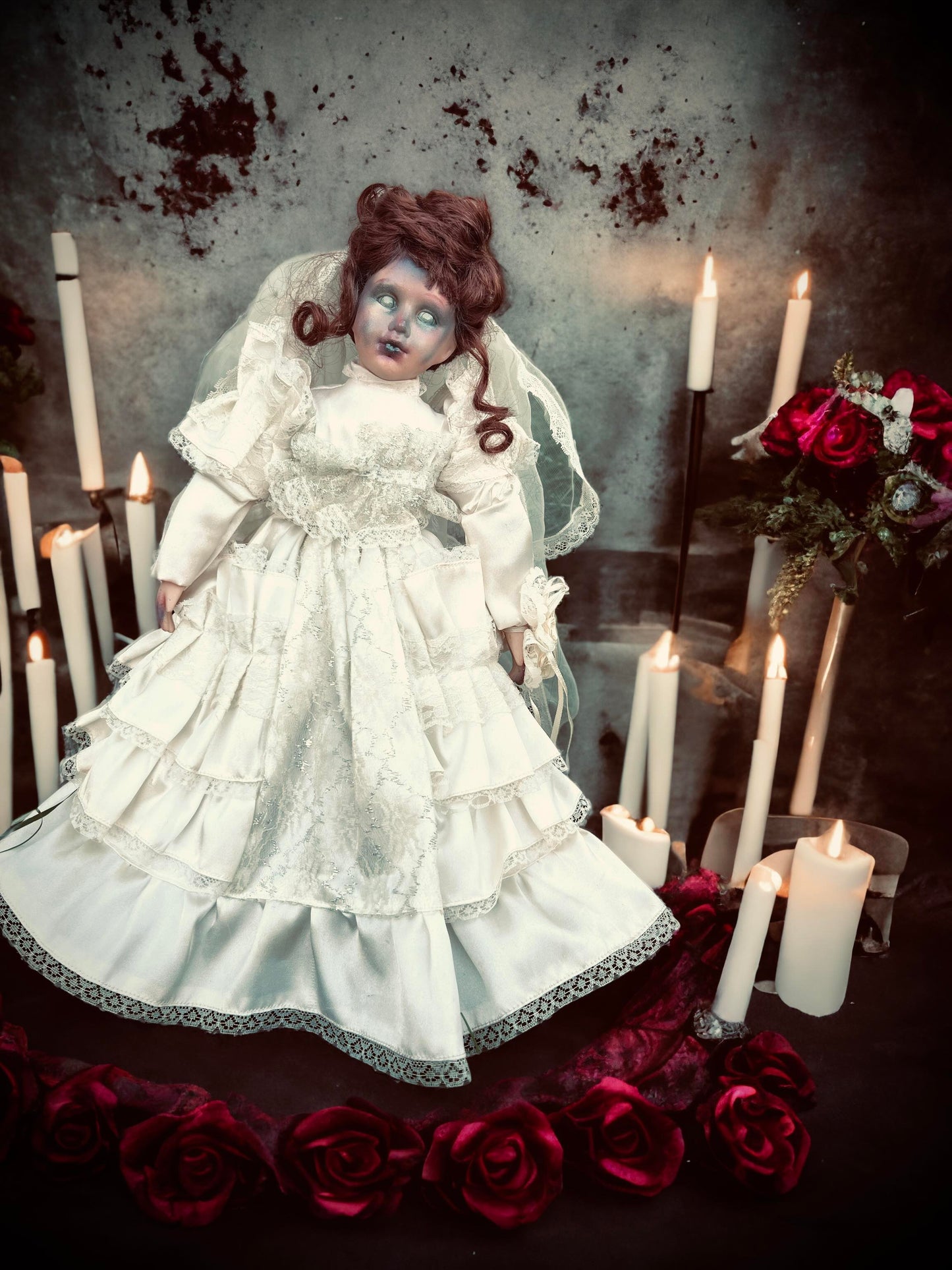 Meet Eleanor 18" Doll Porcelain Deadly Undead Bride Witchy Creepy Haunted Spirit Infected Scary Poltergeist Spooky Zombie Possessed Gothic