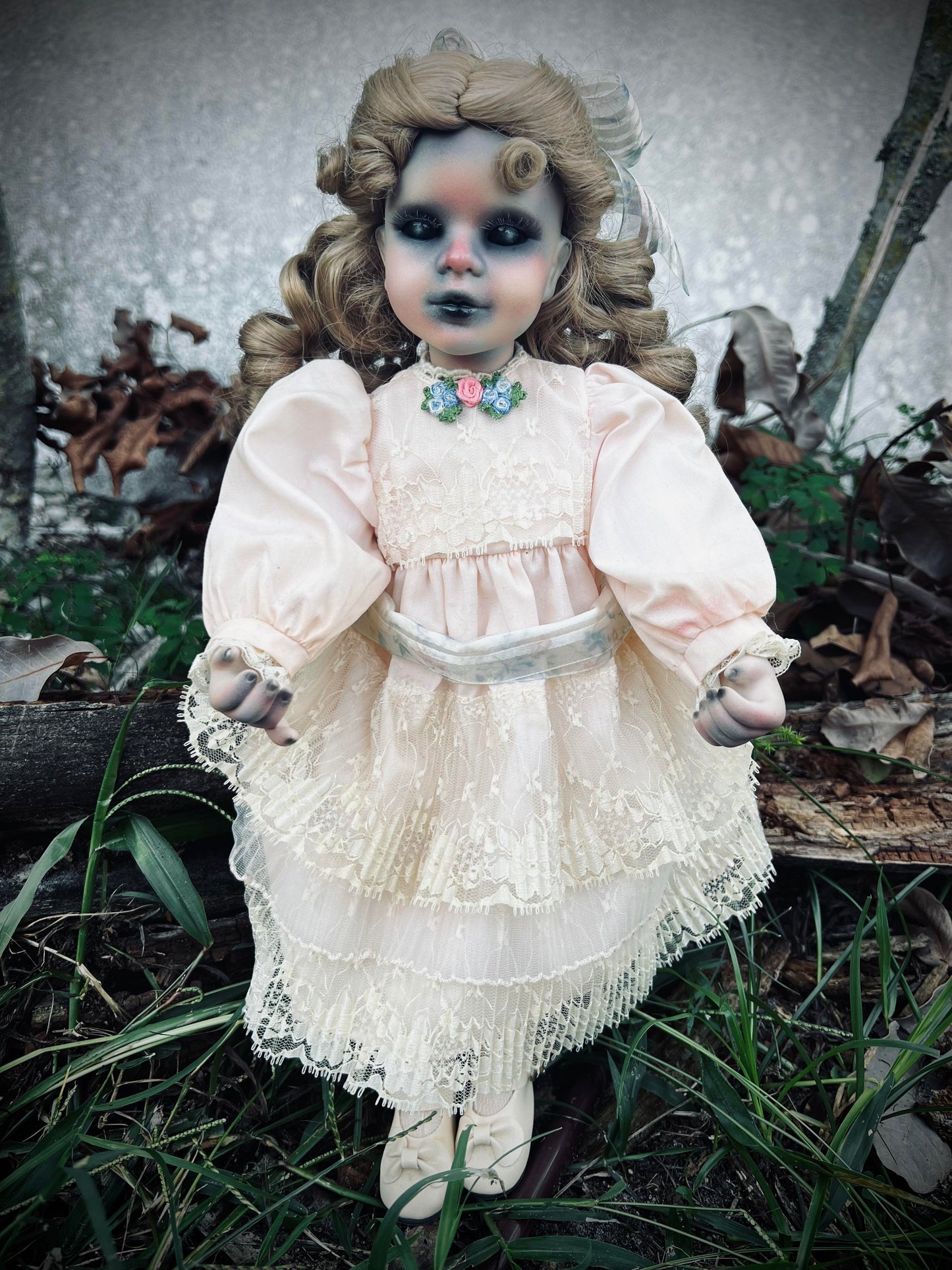 Meet Josephine 15" Doll Porcelain Witchy Creepy Haunted Spirit Infected Scary Spooky Zombie Possessed Fall Gothic Positive Energy