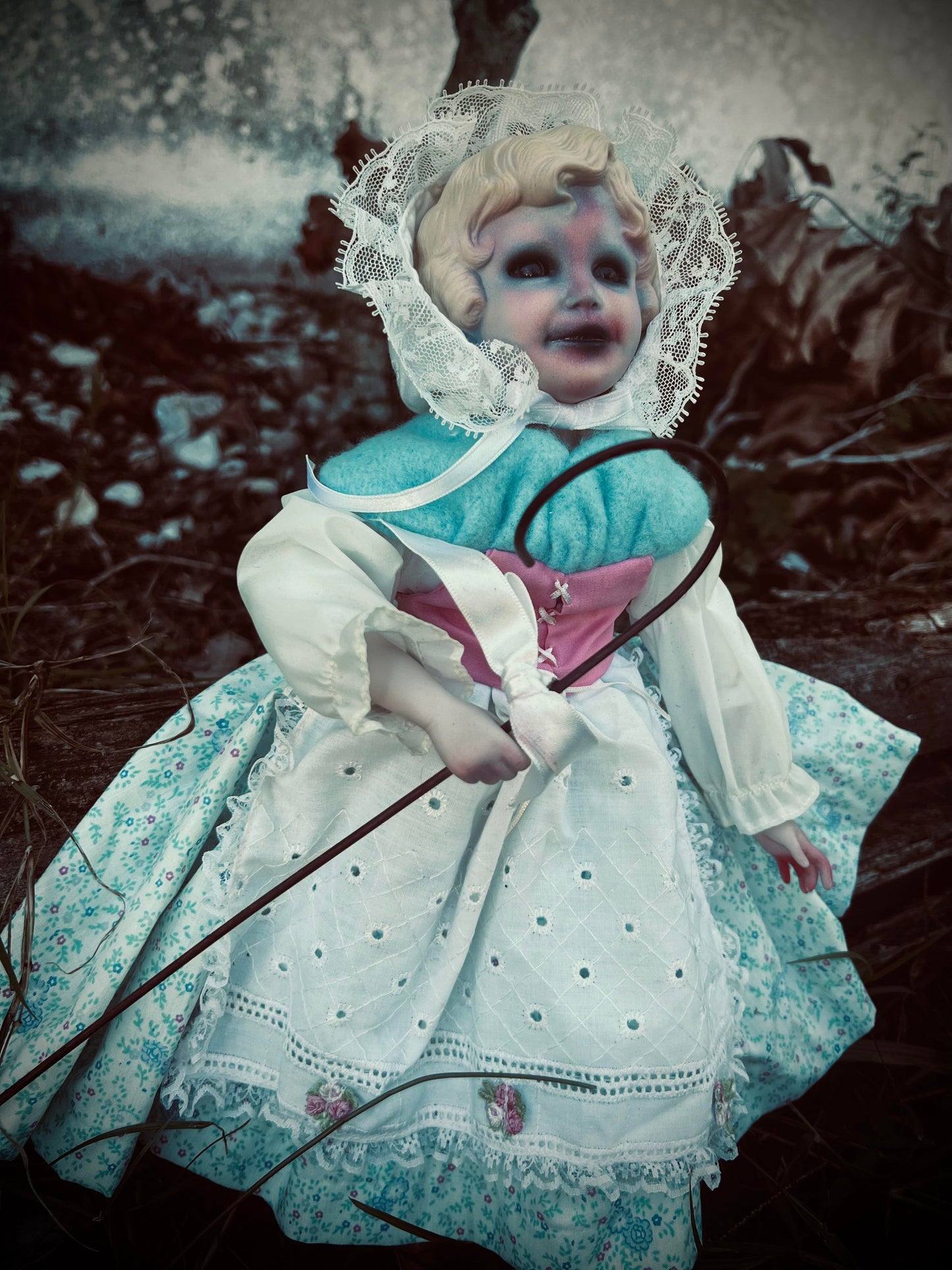 Meet Henrietta 14 " Doll Porcelain Witchy Creepy Haunted Spirit Infected Fairytale Poltergeist Spooky Zombie Possessed Fall Gothic