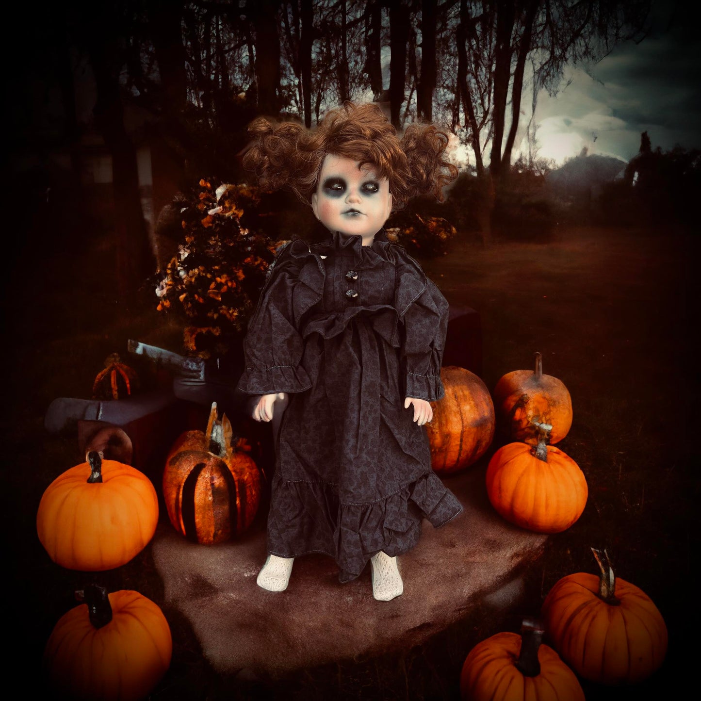 Meet Ada 16" Doll Porcelain Witchy Creepy Haunted Spirit Infected Scary Poltergeist Spooky Zombie Possessed Fall Gothic Positive Energy