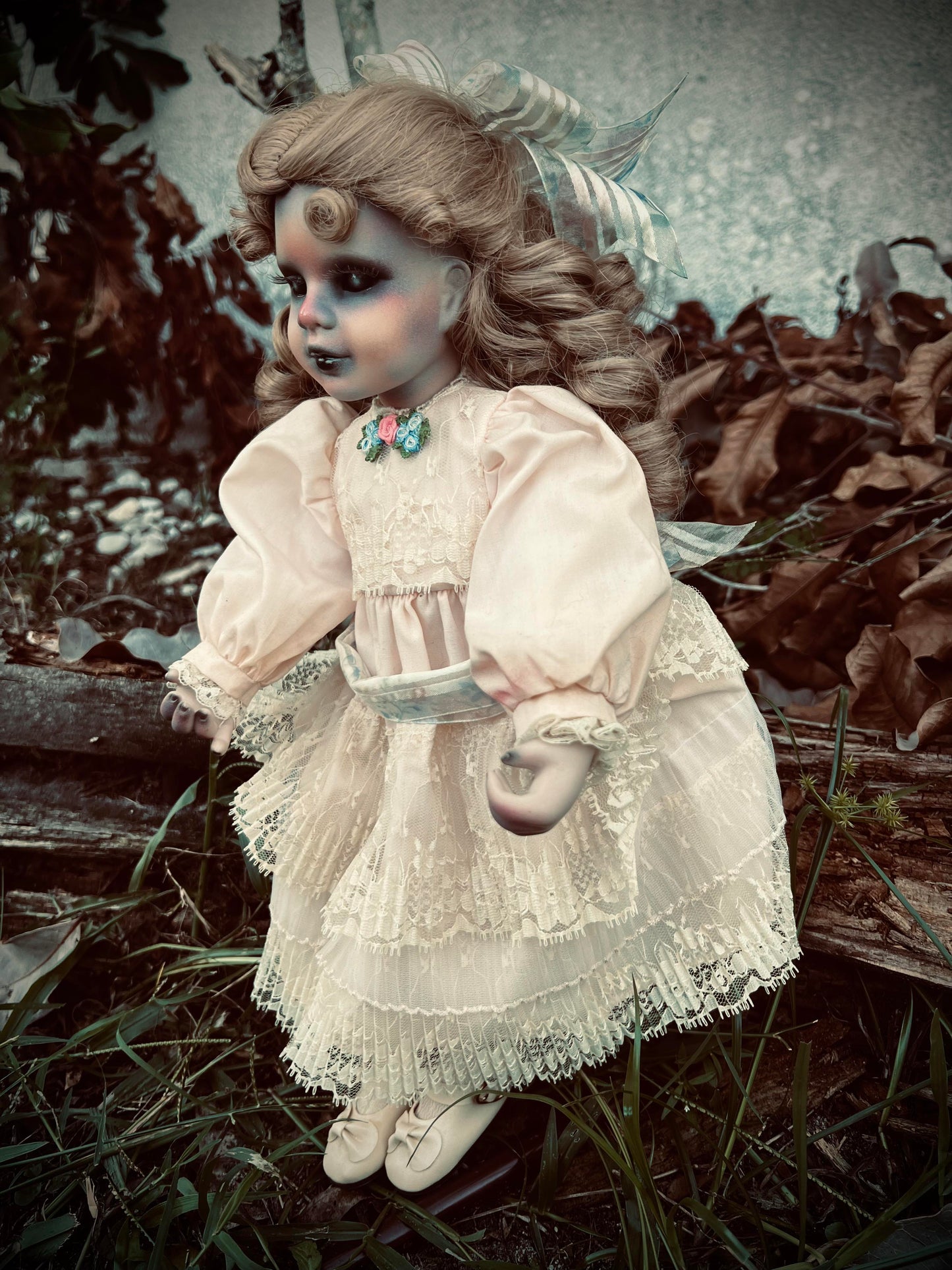 Meet Josephine 15" Doll Porcelain Witchy Creepy Haunted Spirit Infected Scary Spooky Zombie Possessed Fall Gothic Positive Energy