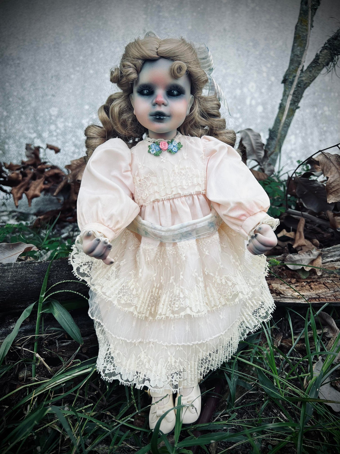 Meet Josephine 15" Doll Porcelain Witchy Creepy Haunted Spirit Infected Scary Spooky Zombie Possessed Fall Gothic Positive Energy