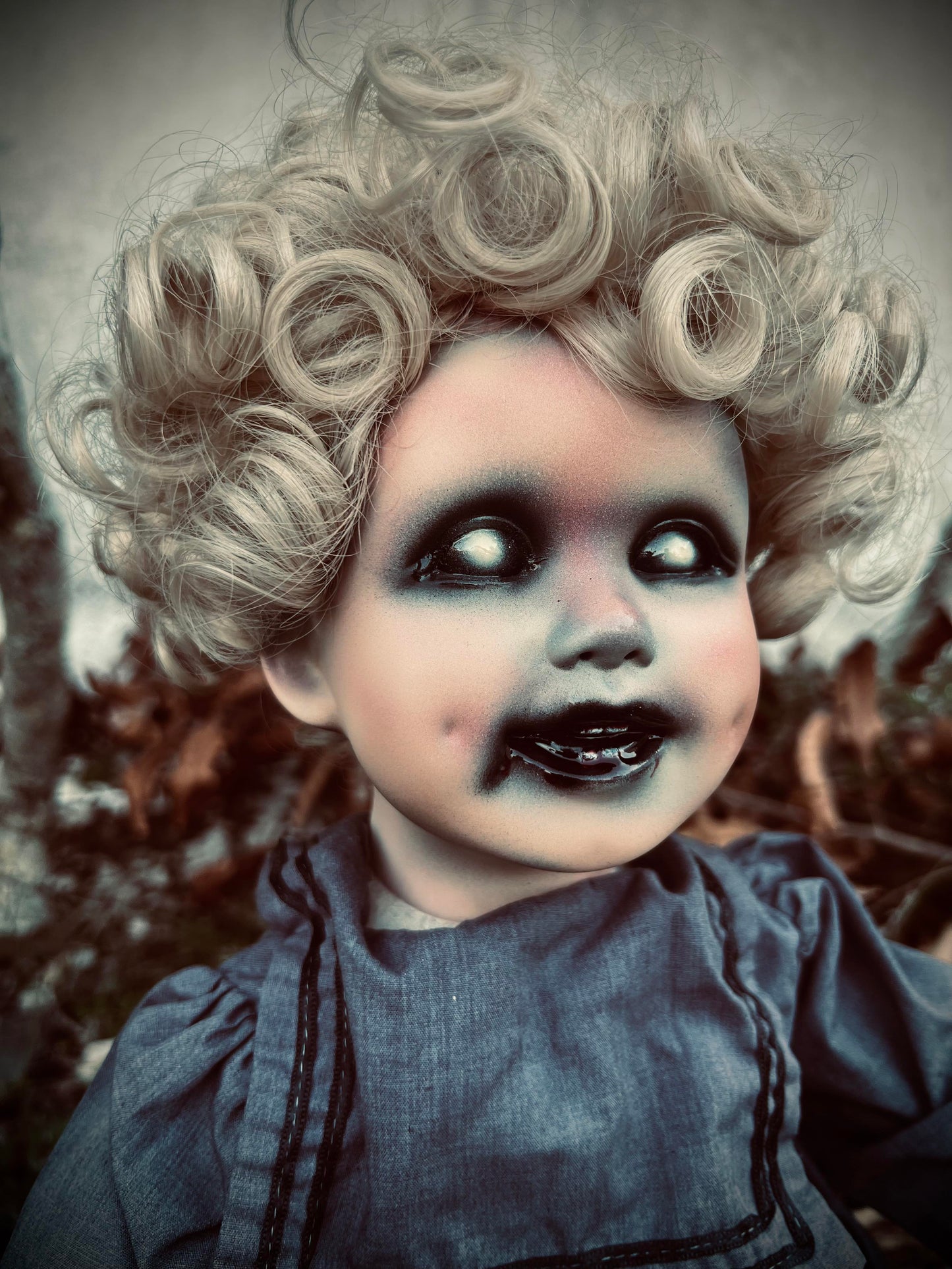 Meet Frances 22" Doll Porcelain Witchy Creepy Haunted Spirit Infected Scary Spooky Zombie Possessed Fall Gothic Positive Energy