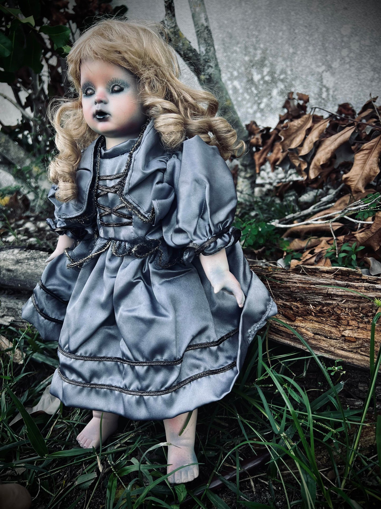 Meet Adele 17" Doll Porcelain Witchy Creepy Haunted Spirit Infected Scary Spooky Zombie Possessed Fall Gothic Positive Energy