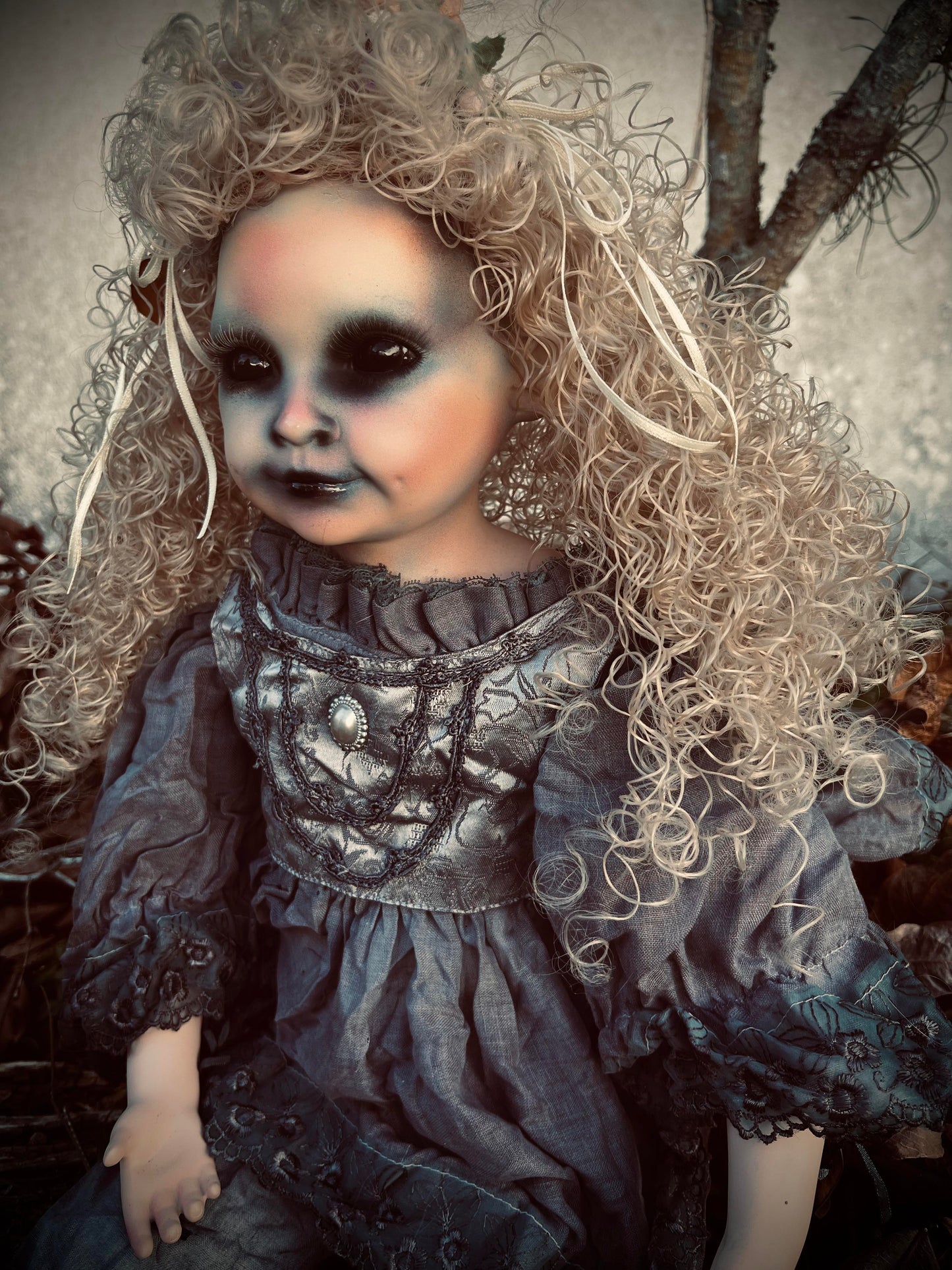 Meet Genevieve 27" Doll Porcelain Witchy Creepy Haunted Spirit Infected Scary Poltergeist Spooky Zombie Possessed Gothic Positive Energy