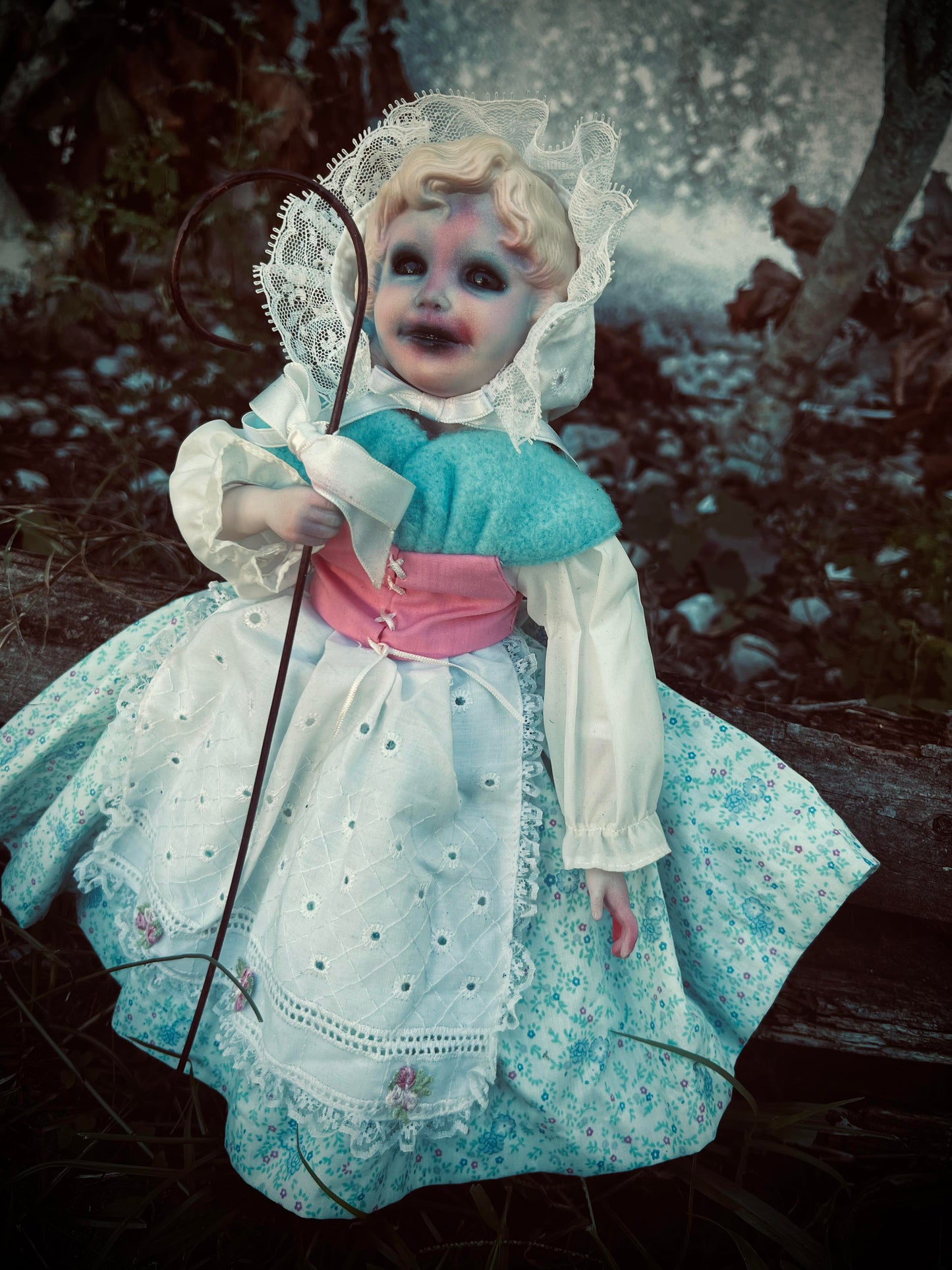 Meet Henrietta 14 " Doll Porcelain Witchy Creepy Haunted Spirit Infected Fairytale Poltergeist Spooky Zombie Possessed Fall Gothic