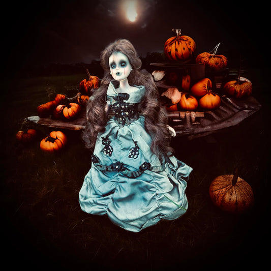 Meet Evalyn 14" Doll Porcelain Witchy Creepy Haunted Spirit Scary Fairytale Nightmare Spooky Zombie Possessed Gothic Positive Energy