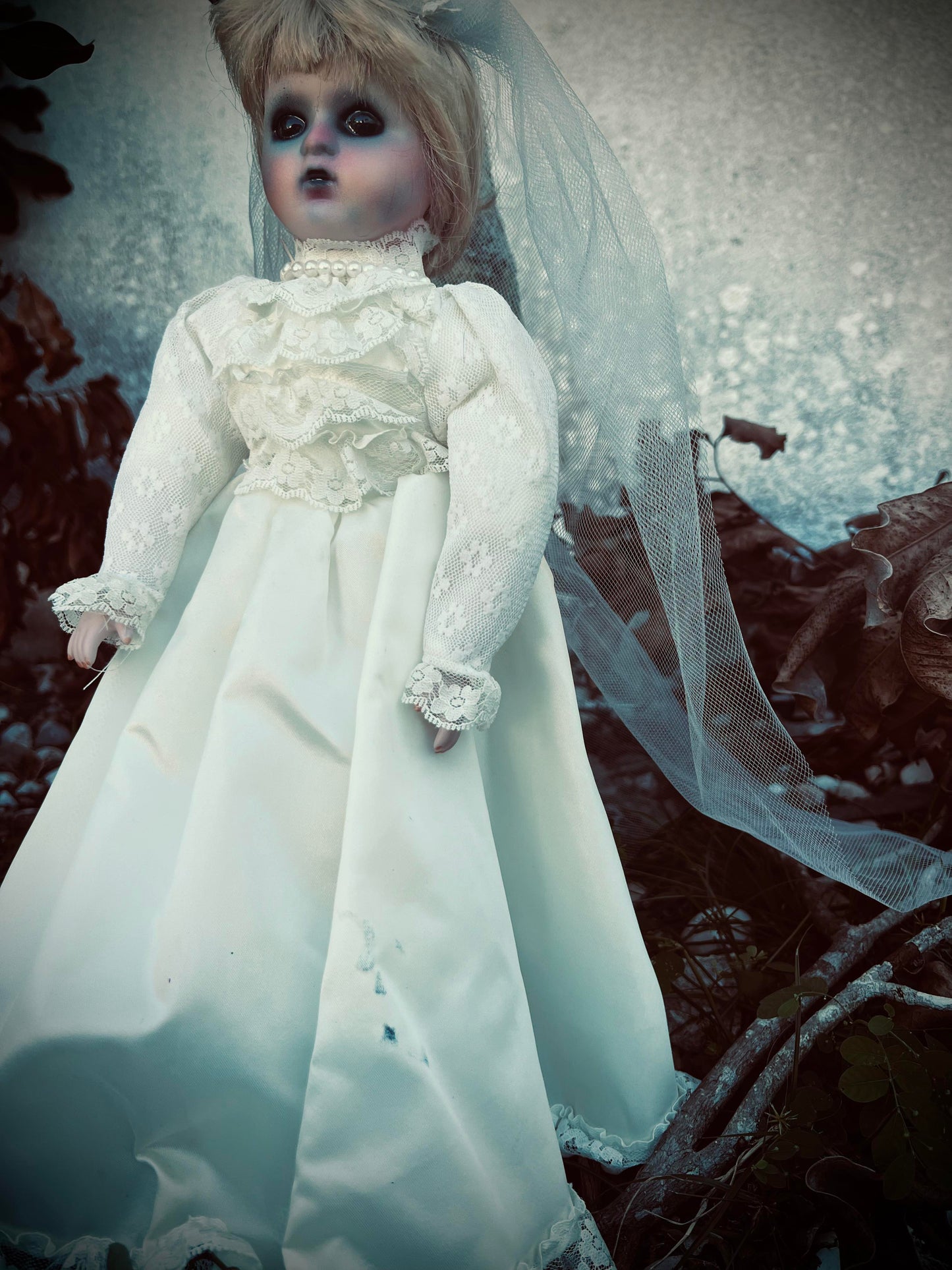 Meet Erma 16" Doll Porcelain Deadly Undead Bride Witchy Creepy Haunted Spirit Infected Scary Poltergeist Spooky Zombie Possessed Gothic