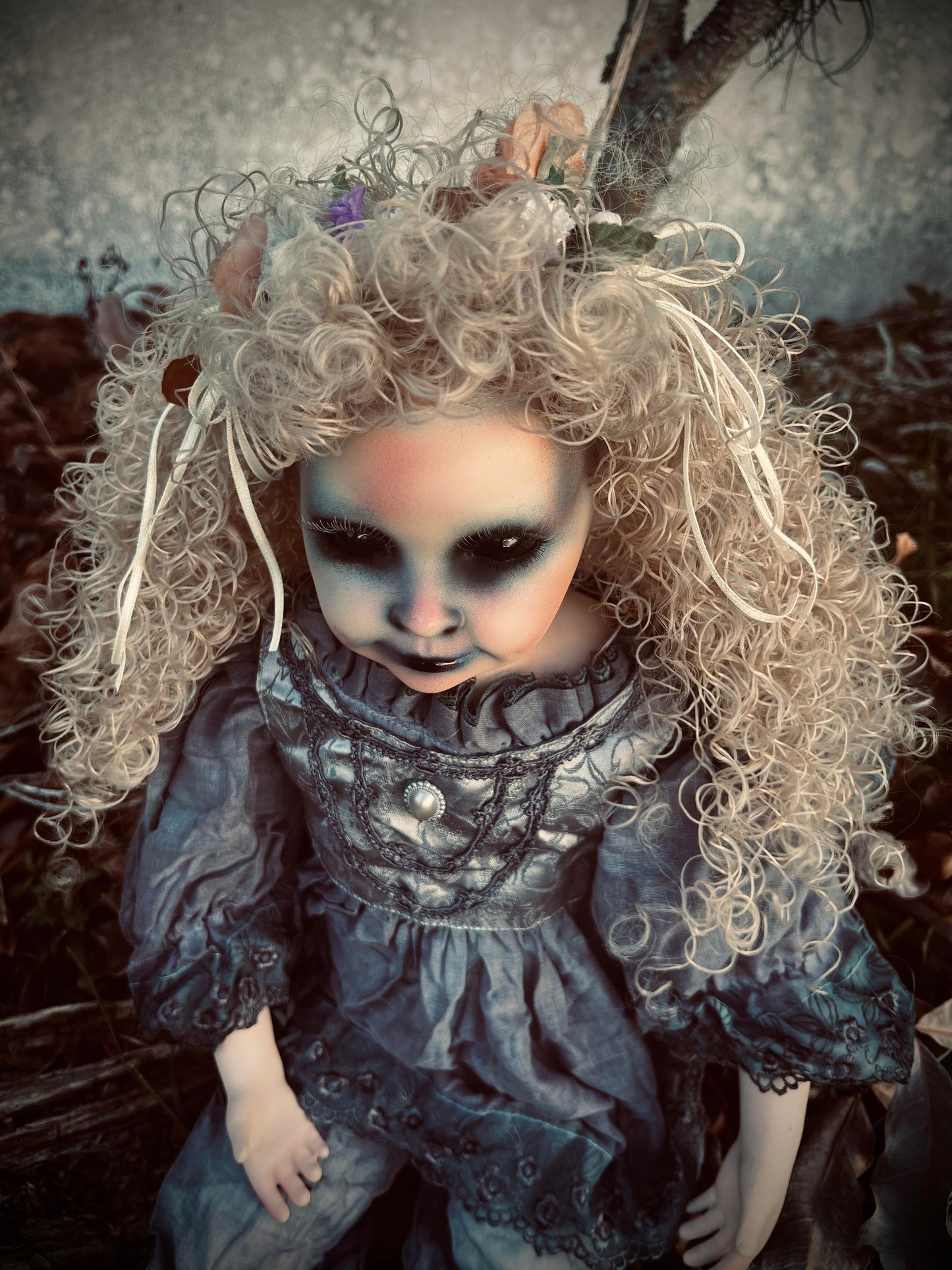 Meet Genevieve 27" Doll Porcelain Witchy Creepy Haunted Spirit Infected Scary Poltergeist Spooky Zombie Possessed Gothic Positive Energy