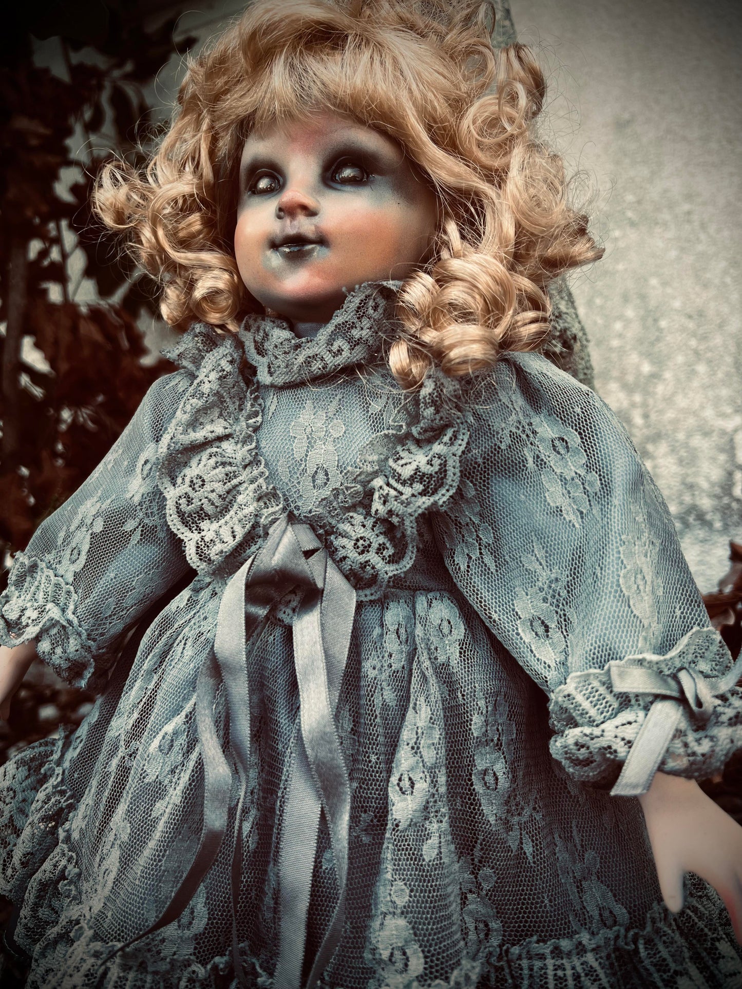 Meet Calene 18" Doll Porcelain Witchy Creepy Haunted Spirit Infected Scary Poltergeist Spooky Zombie Possessed Fall Gothic Positive Energy