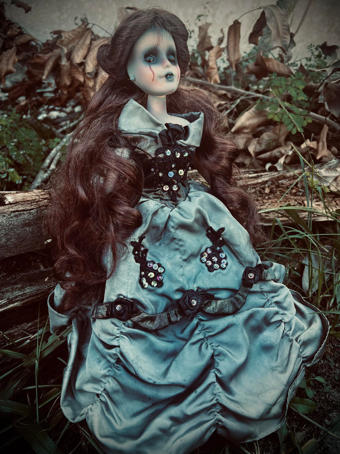 Meet Evalyn 14" Doll Porcelain Witchy Creepy Haunted Spirit Scary Fairytale Nightmare Spooky Zombie Possessed Gothic Positive Energy