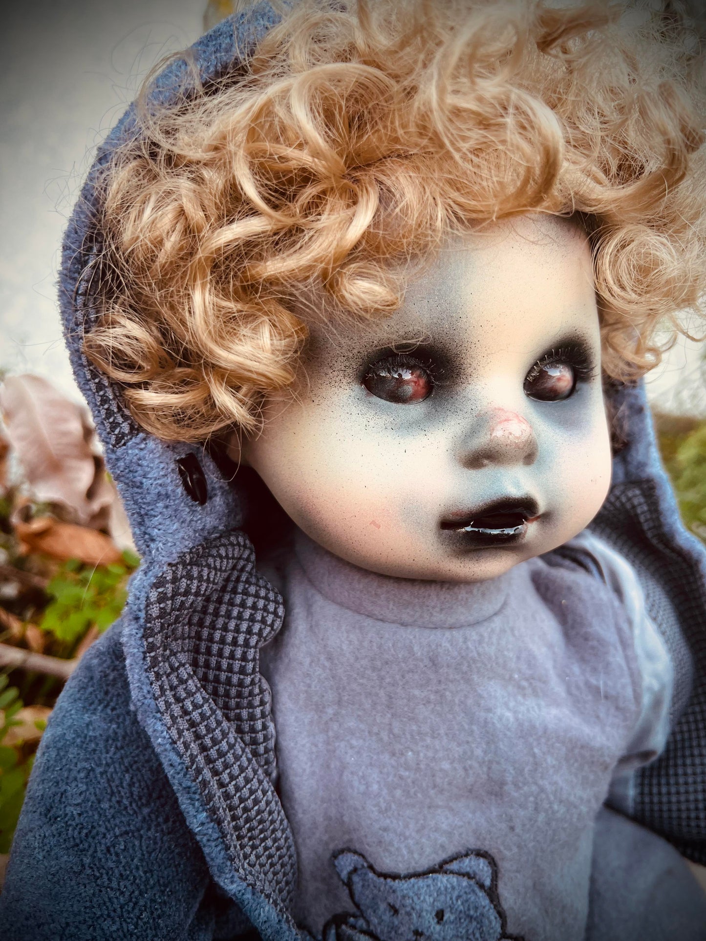 Meet Dallas 22 " Doll Porcelain Witchy Creepy Haunted Spirit Infected Scary Spooky Zombie Possessed Fall Gothic Positive Energy