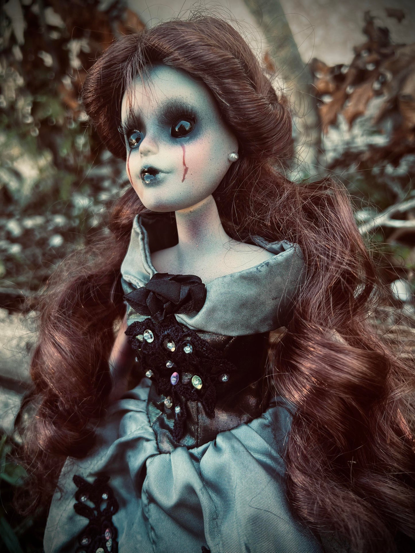 Meet Evalyn 14" Doll Porcelain Witchy Creepy Haunted Spirit Scary Fairytale Nightmare Spooky Zombie Possessed Gothic Positive Energy