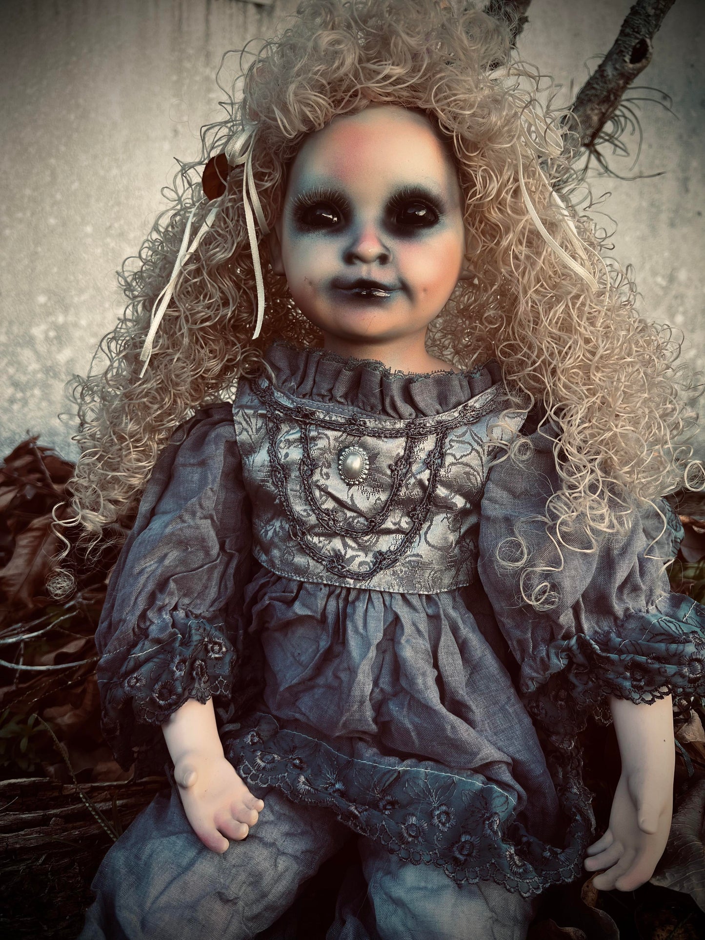 Meet Genevieve 27" Doll Porcelain Witchy Creepy Haunted Spirit Infected Scary Poltergeist Spooky Zombie Possessed Gothic Positive Energy