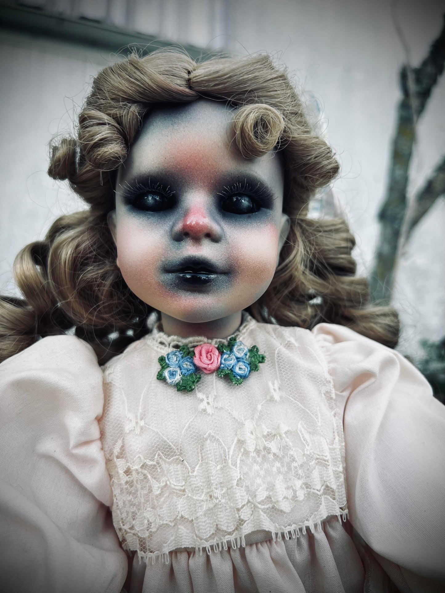 Meet Josephine 15" Doll Porcelain Witchy Creepy Haunted Spirit Infected Scary Spooky Zombie Possessed Fall Gothic Positive Energy