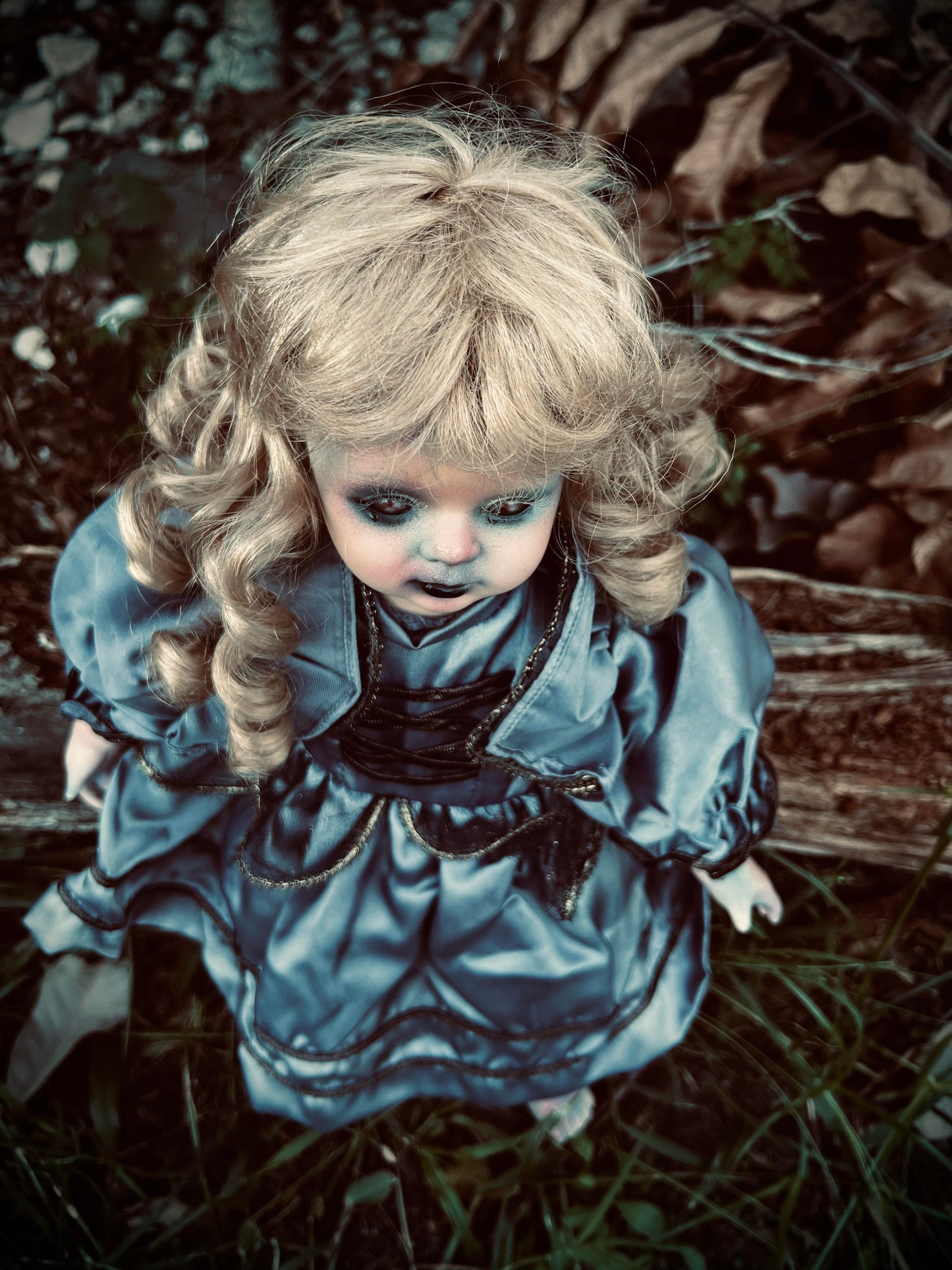 Meet Adele 17" Doll Porcelain Witchy Creepy Haunted Spirit Infected Scary Spooky Zombie Possessed Fall Gothic Positive Energy