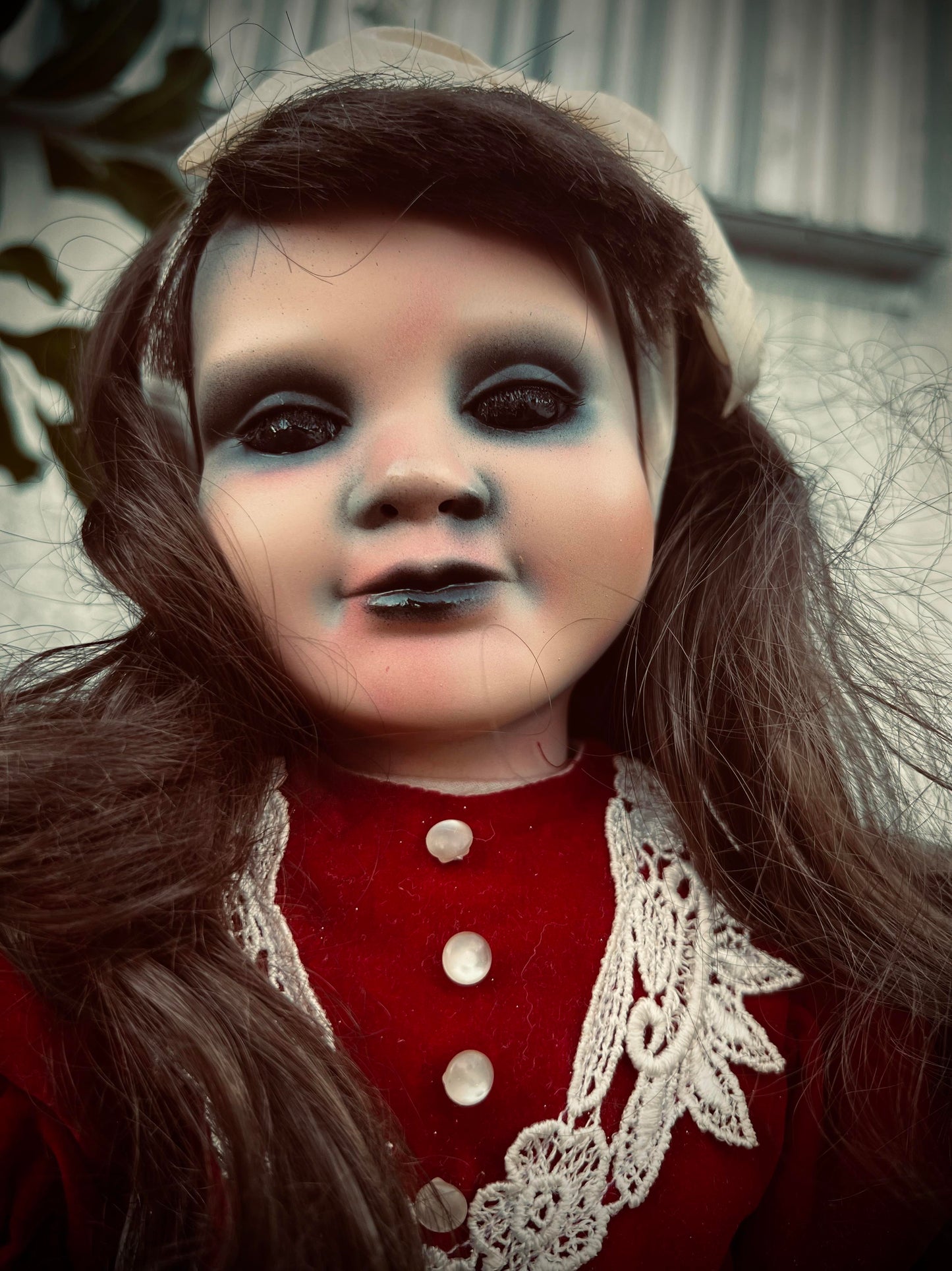 Meet Beatrice 20" Doll Porcelain Witchy Creepy Haunted Spirit Infected Scary Spooky Zombie Possessed Fall Gothic Positive Energy