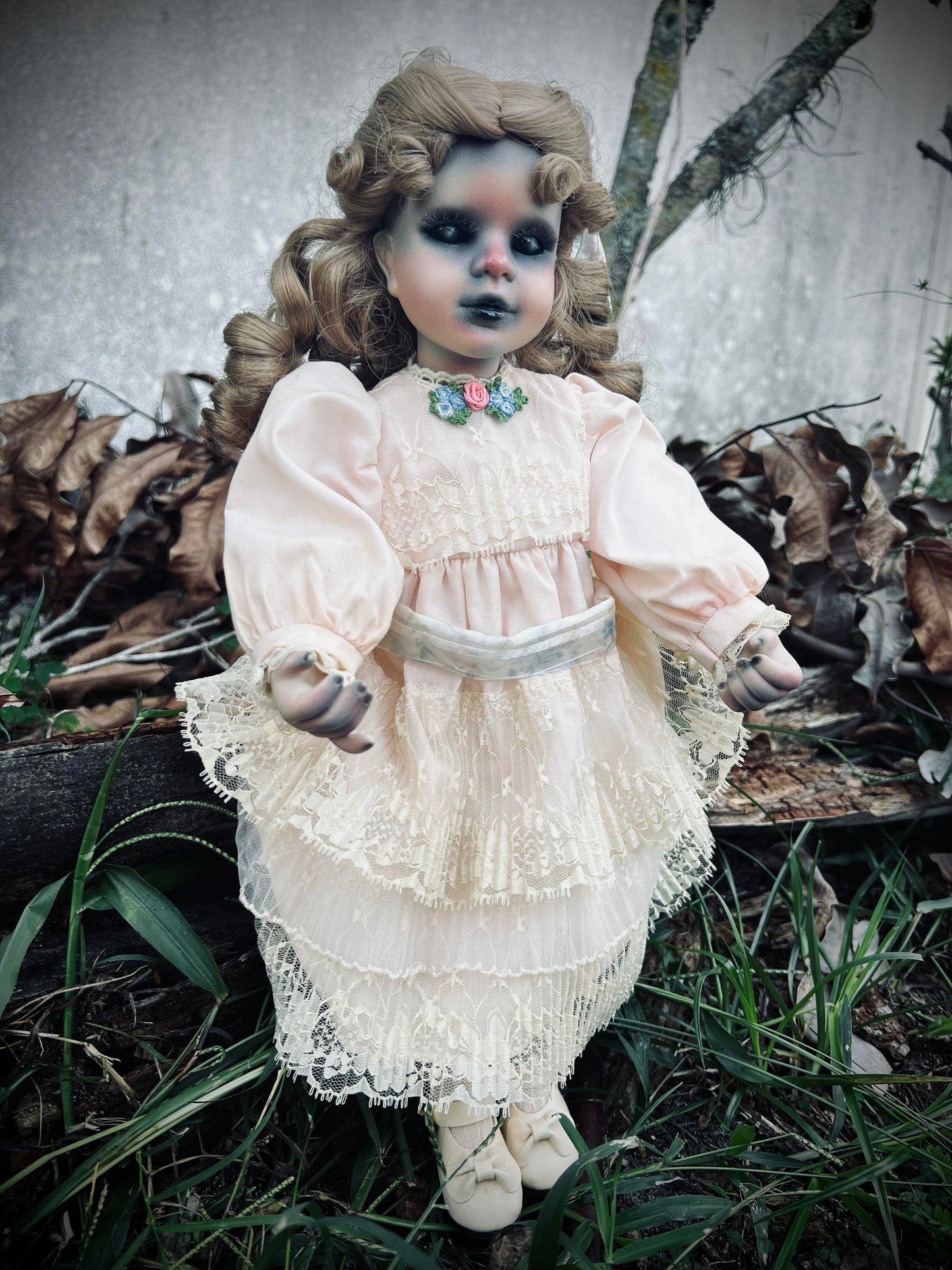 Meet Josephine 15" Doll Porcelain Witchy Creepy Haunted Spirit Infected Scary Spooky Zombie Possessed Fall Gothic Positive Energy