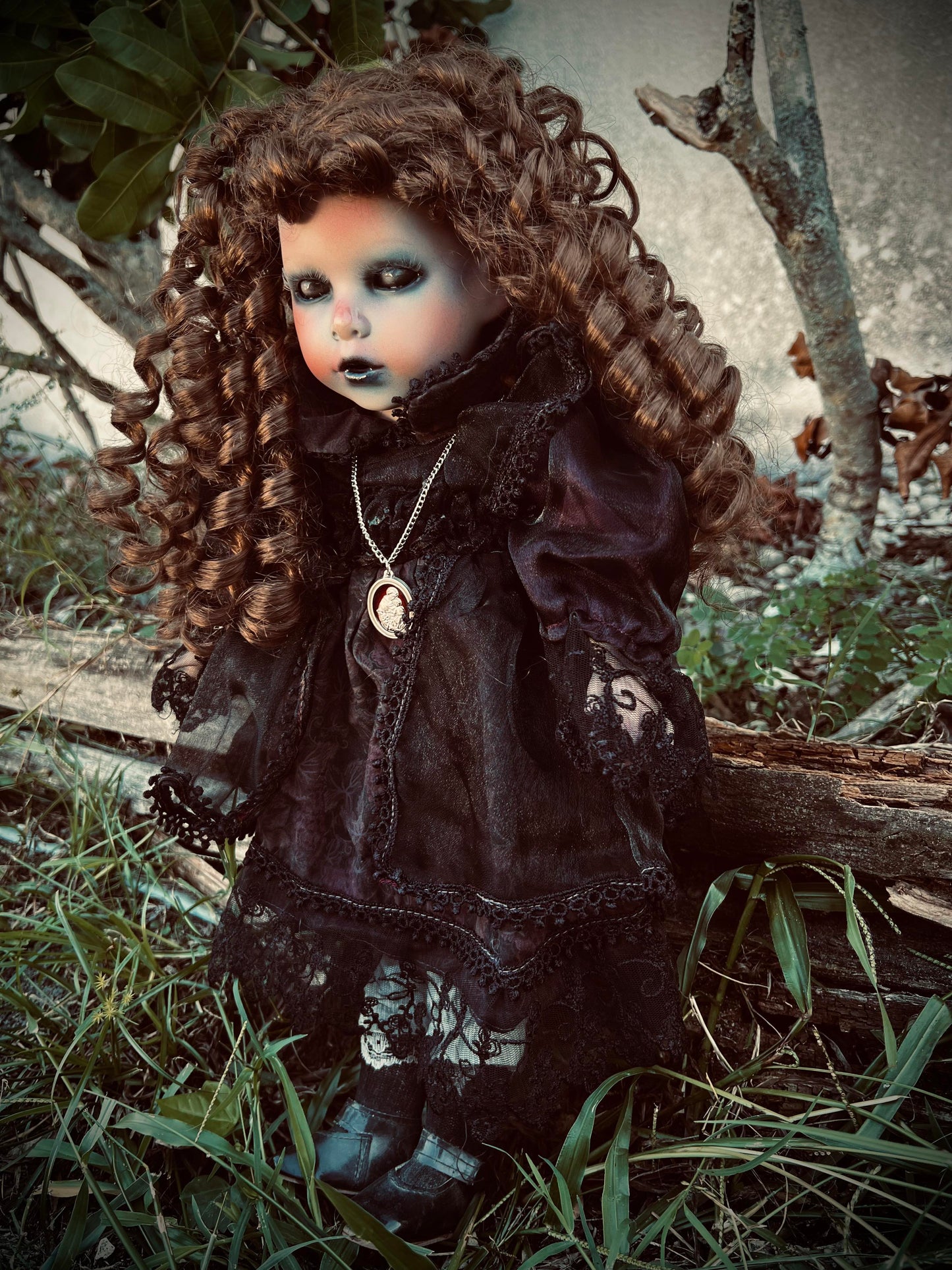 Meet Natalie 18" Doll Porcelain Witchy Creepy Haunted Spirit Infected Scary Poltergeist Spooky Zombie Possessed Fall Gothic Positive Energy