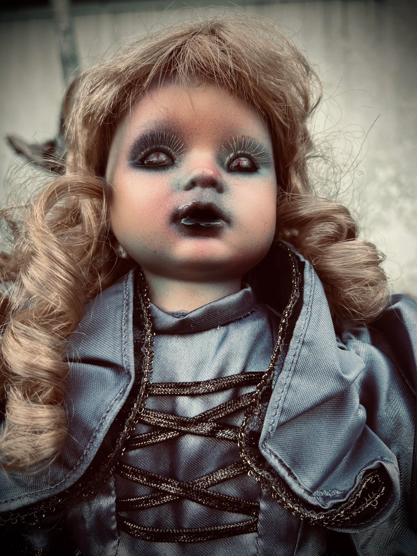 Meet Adele 17" Doll Porcelain Witchy Creepy Haunted Spirit Infected Scary Spooky Zombie Possessed Fall Gothic Positive Energy