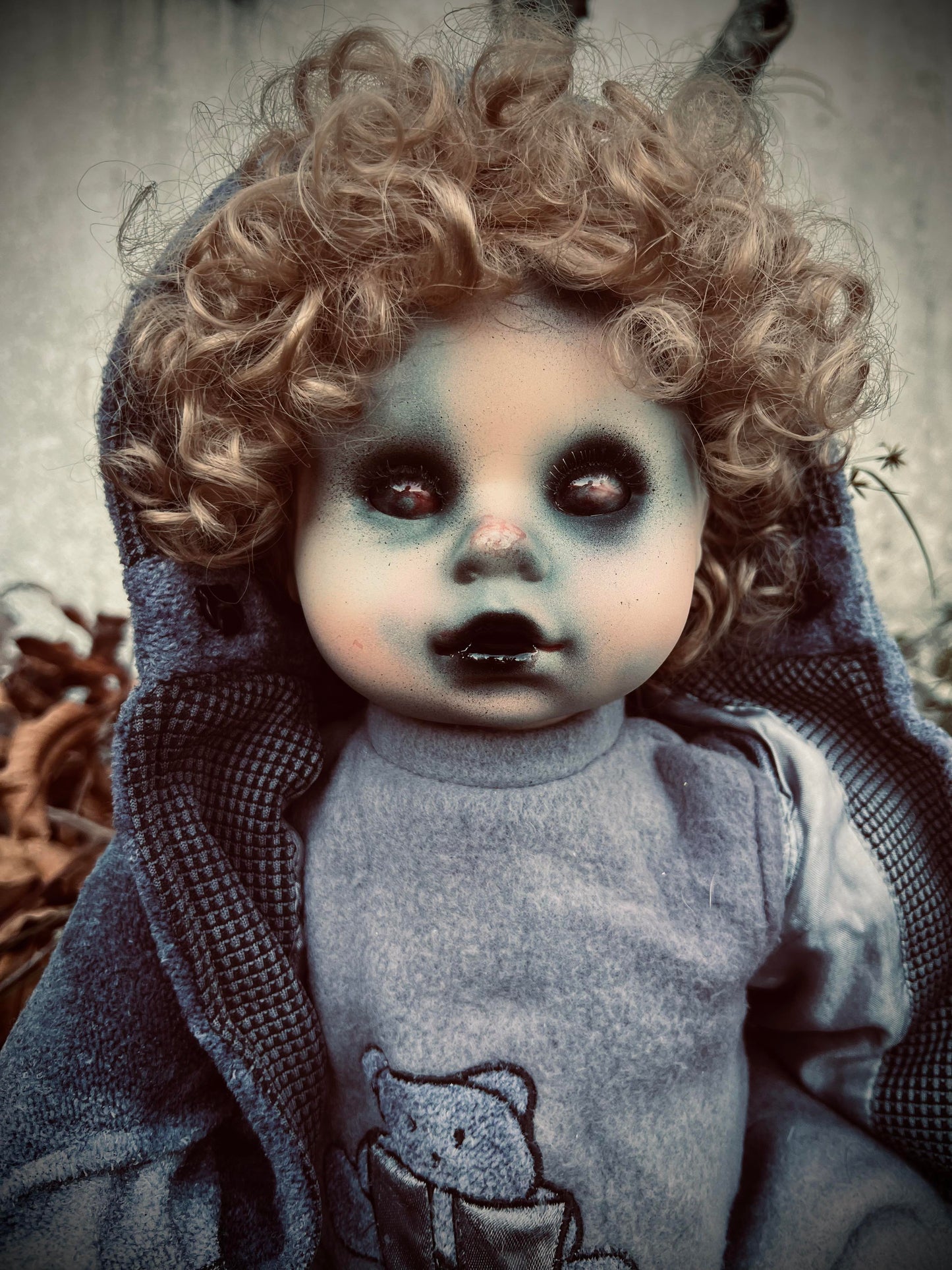 Meet Dallas 22 " Doll Porcelain Witchy Creepy Haunted Spirit Infected Scary Spooky Zombie Possessed Fall Gothic Positive Energy