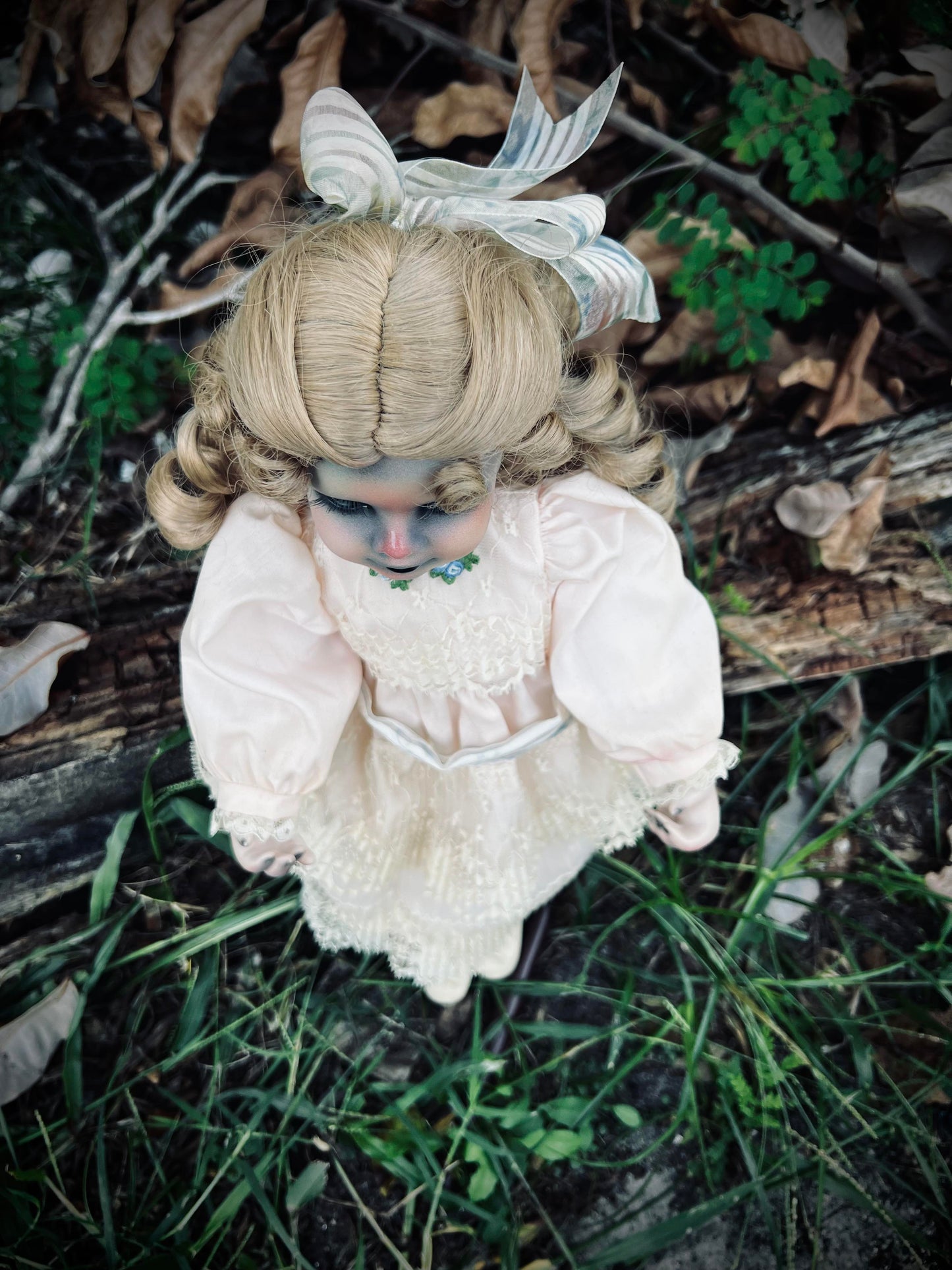 Meet Josephine 15" Doll Porcelain Witchy Creepy Haunted Spirit Infected Scary Spooky Zombie Possessed Fall Gothic Positive Energy