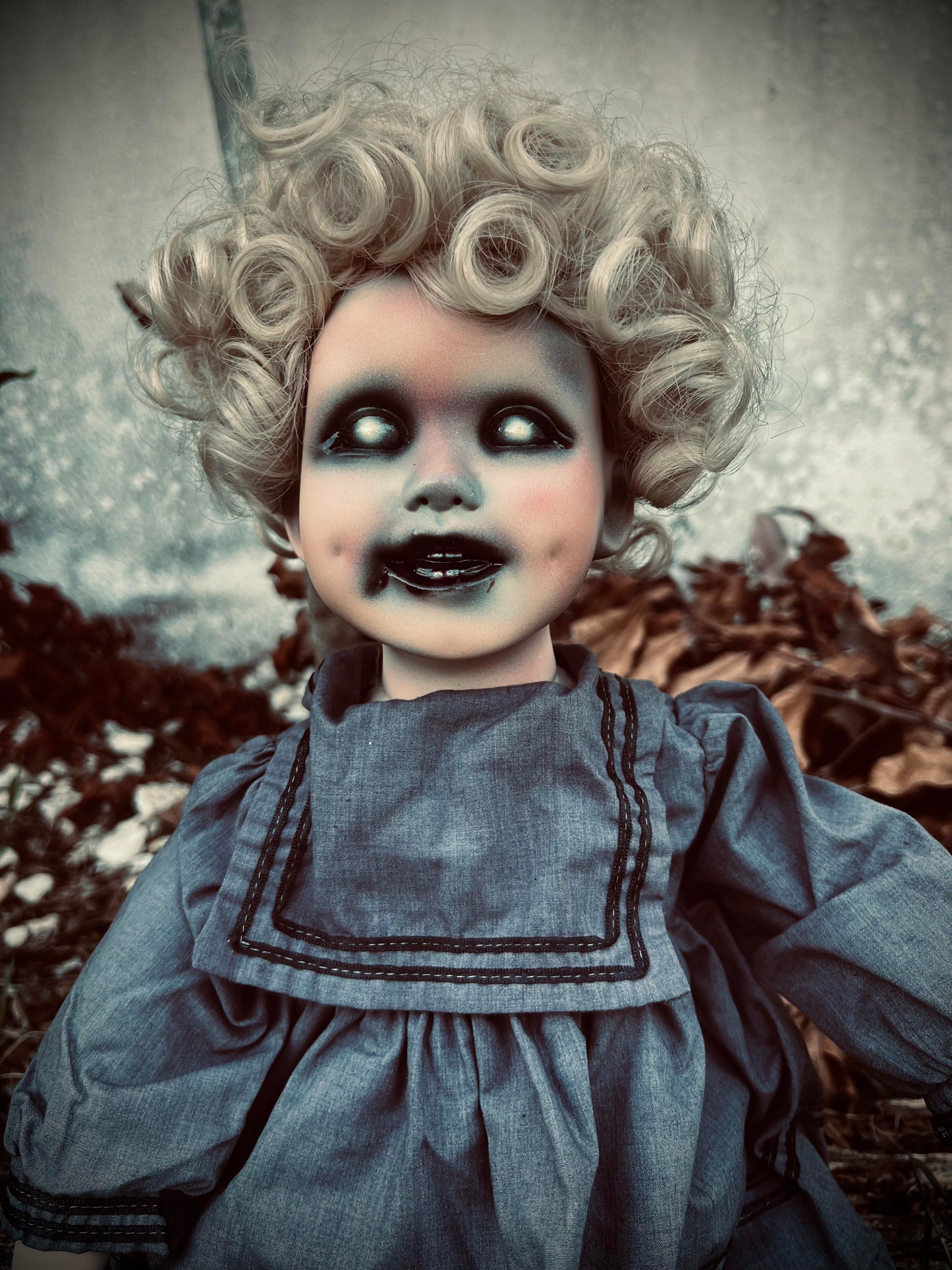 Meet Frances 22" Doll Porcelain Witchy Creepy Haunted Spirit Infected Scary Spooky Zombie Possessed Fall Gothic Positive Energy