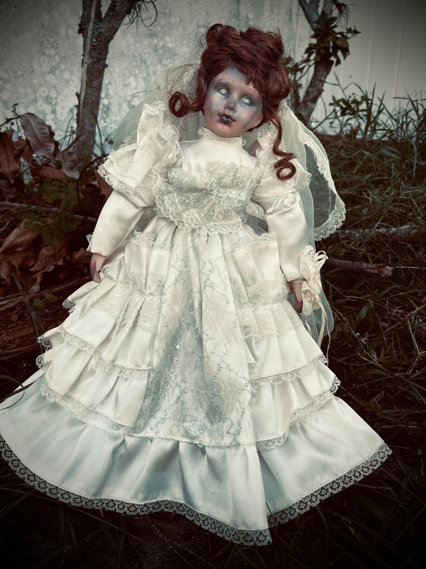 Meet Eleanor 18" Doll Porcelain Deadly Undead Bride Witchy Creepy Haunted Spirit Infected Scary Poltergeist Spooky Zombie Possessed Gothic