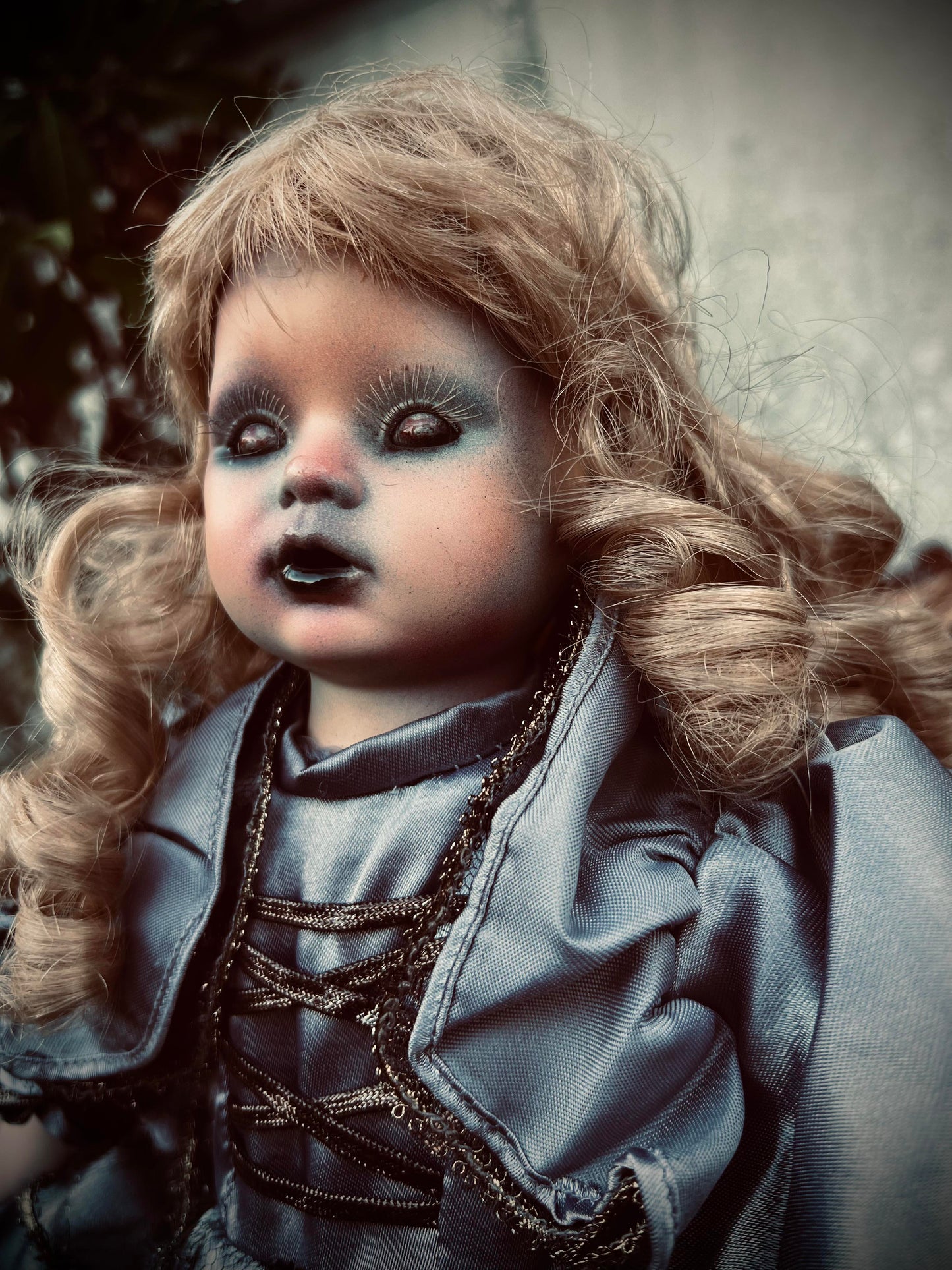 Meet Adele 17" Doll Porcelain Witchy Creepy Haunted Spirit Infected Scary Spooky Zombie Possessed Fall Gothic Positive Energy