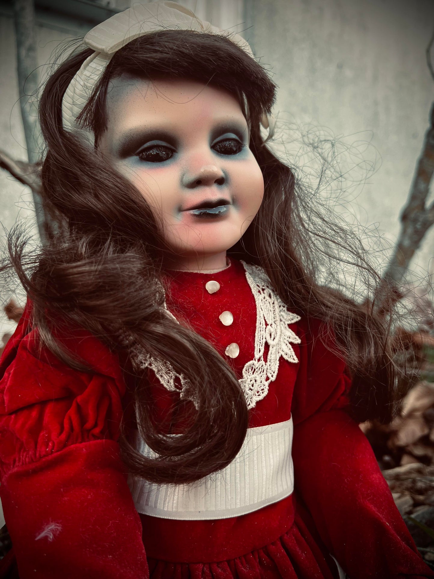 Meet Beatrice 20" Doll Porcelain Witchy Creepy Haunted Spirit Infected Scary Spooky Zombie Possessed Fall Gothic Positive Energy