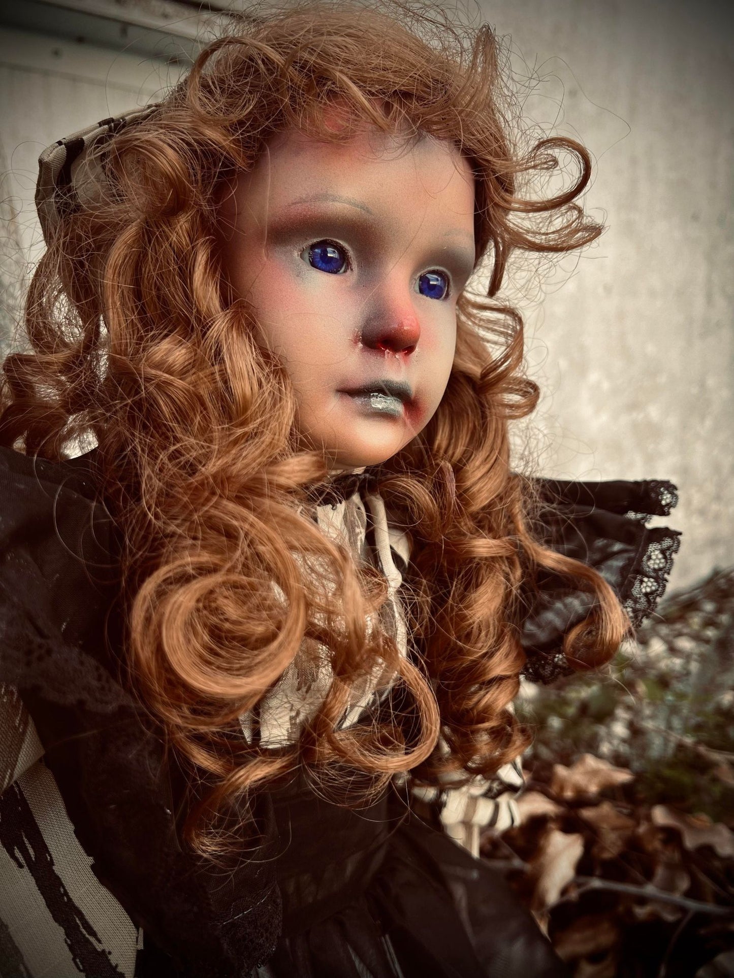 Meet Melissa 30" Doll Porcelain Witchy Creepy Haunted Spirit Infected Scary Poltergeist Spooky Purple Eyes Possessed Gothic Positive Gift