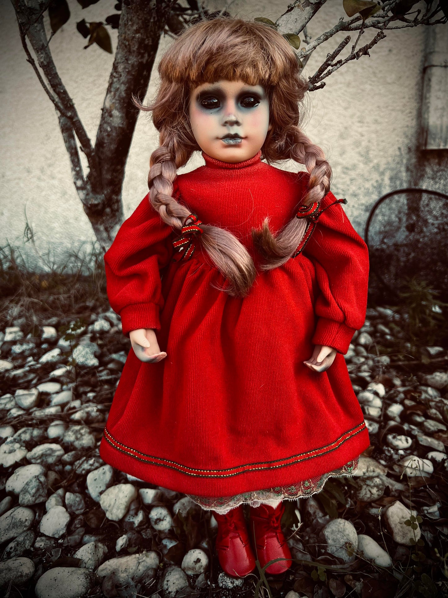 Meet Diane 16" Doll Porcelain Witchy Creepy Haunted Spirit Infected Scary Spooky Zombie Possessed  Positive Energy Occult Gift Idea Vessel