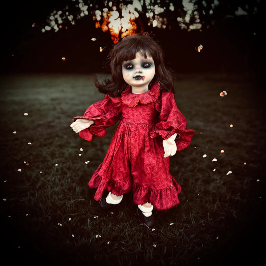 Meet Audrey 23" Doll Porcelain Witchy Creepy Haunted Spirit Infected Scary Spooky Zombie Possessed Gothic Positive Energy Occult Gift Idea