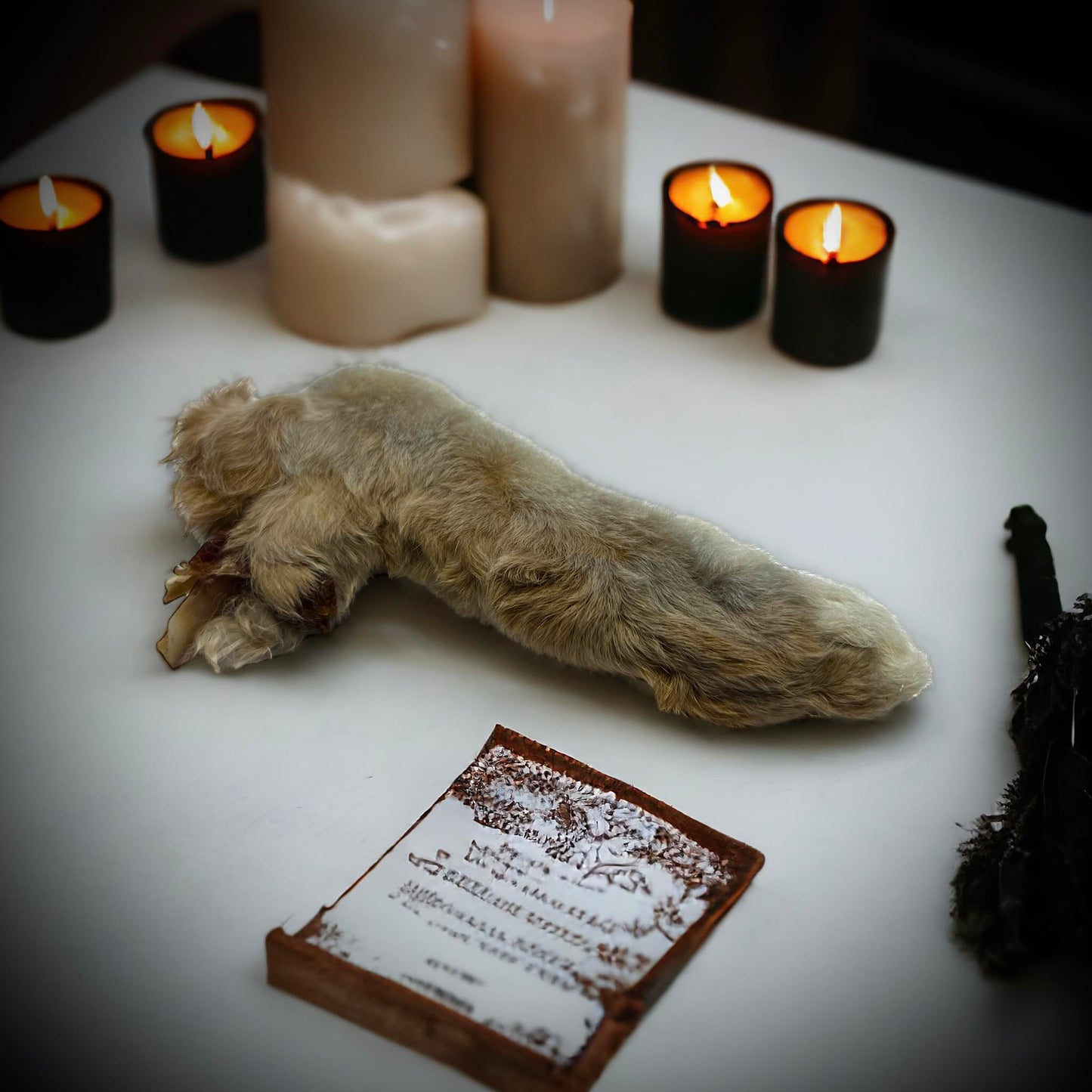 Natural Real Rabbit Foot Dehydrated Gothic Voodoo Witchcraft Curiosity, Oddity, Real Animal Bones, Taxidermy, Unique Gift Idea Specimen 2406